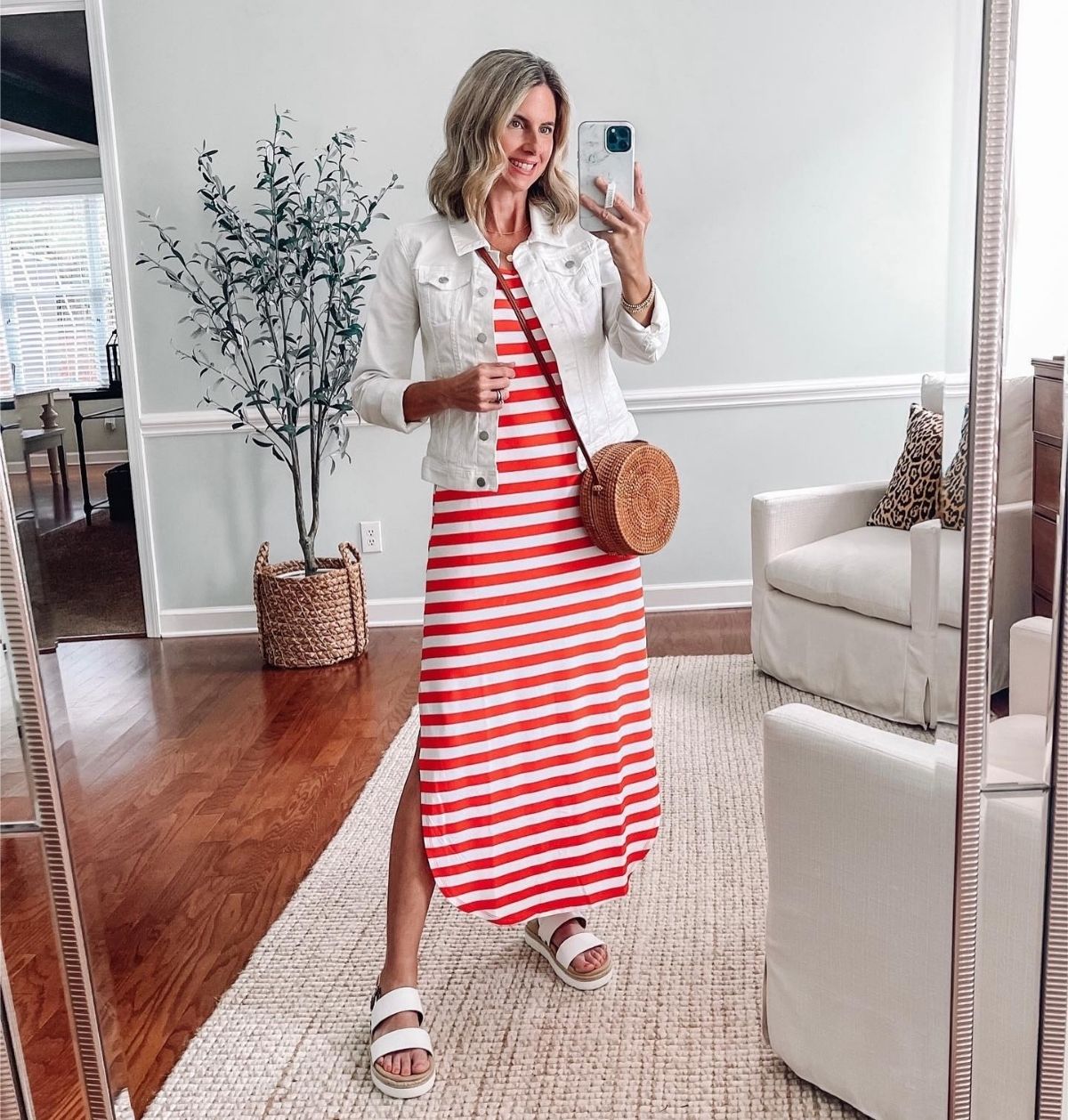 Striped Maxi Dress Outfit