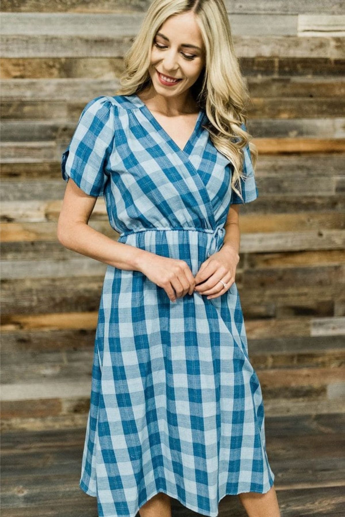 Example of a wrap dress