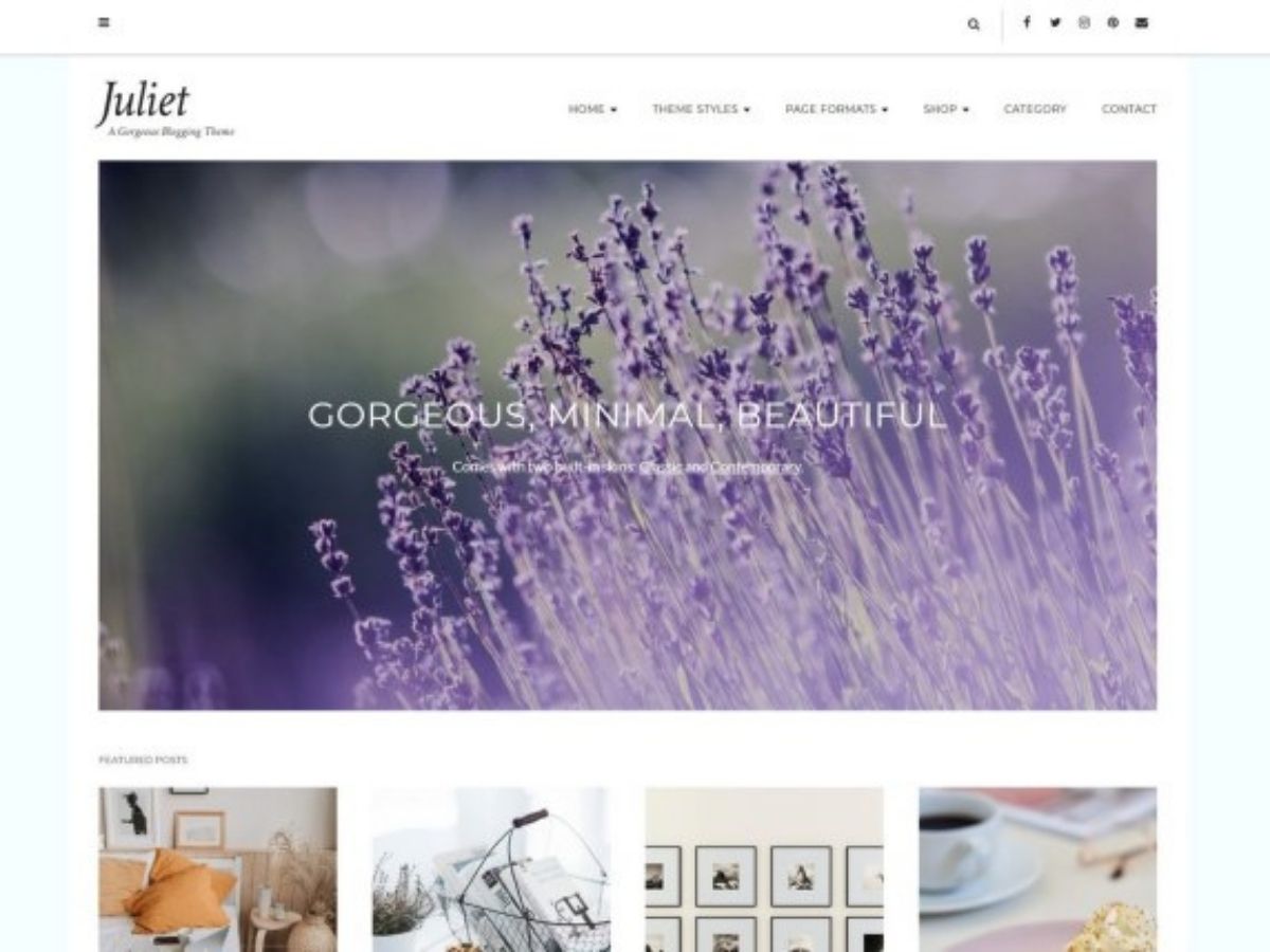 juliet free wordpress theme