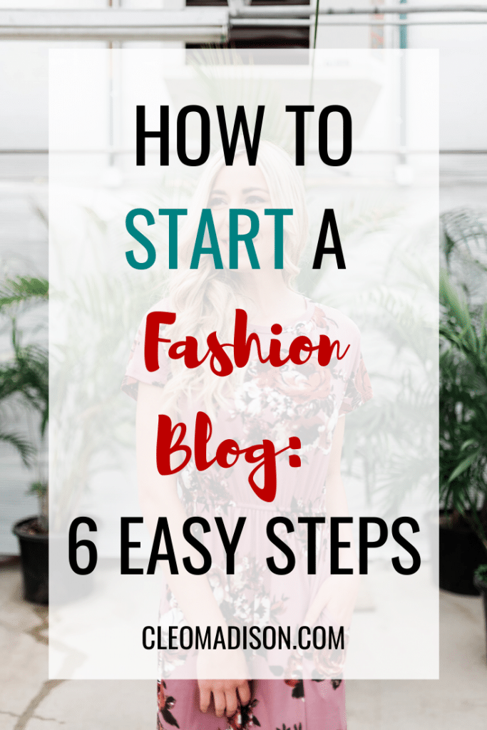 how to start a fashion blog