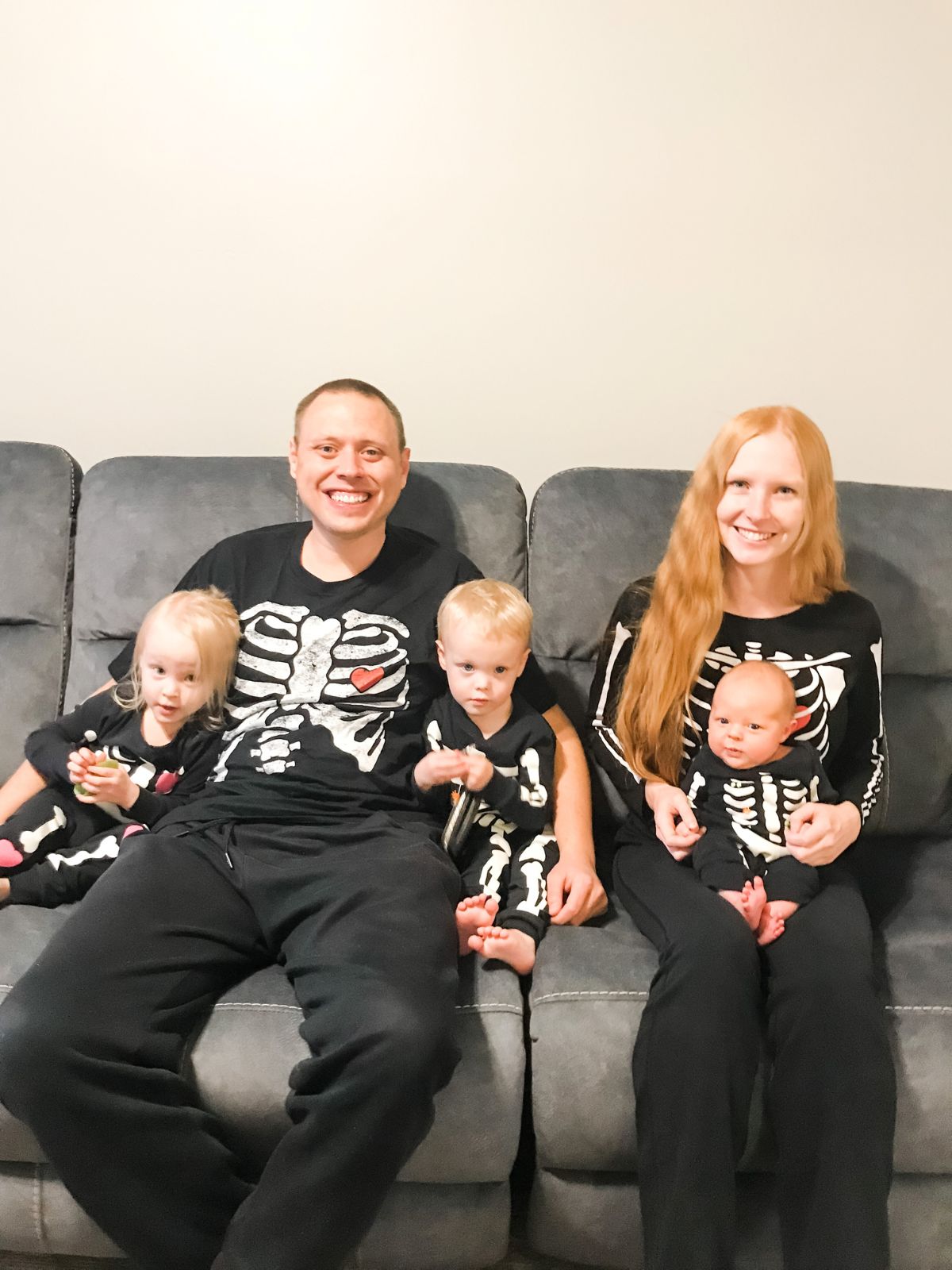 family skeleton costume