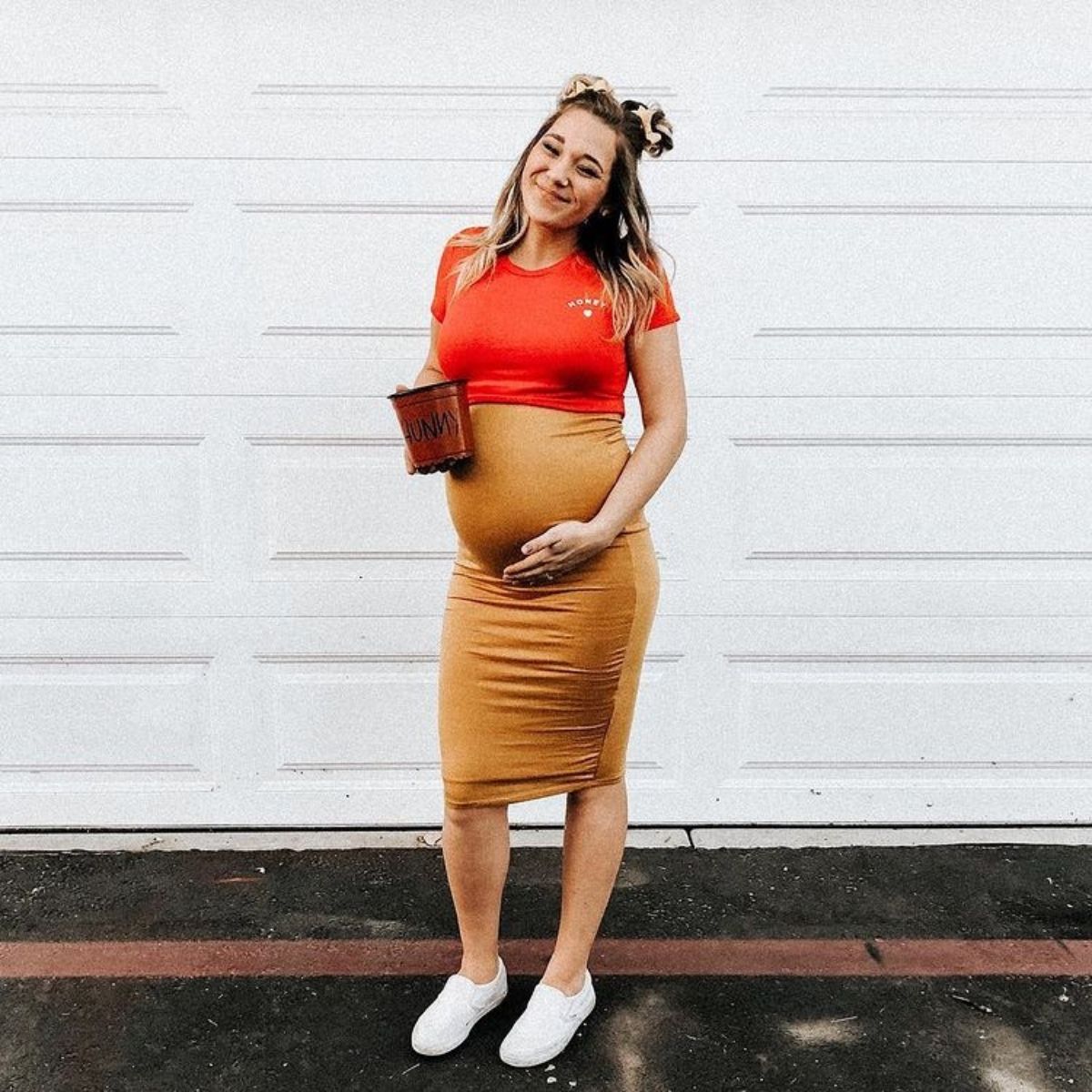 Winnie The Pooh maternity Halloween costume