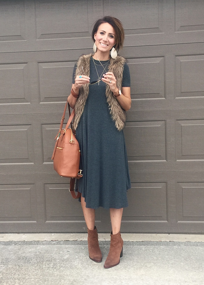 See how One Little Momma styles her brown booties.