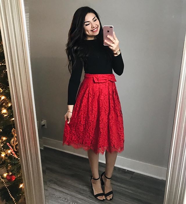 Priscilla Morales' outfit is perfect for Valentine's Day