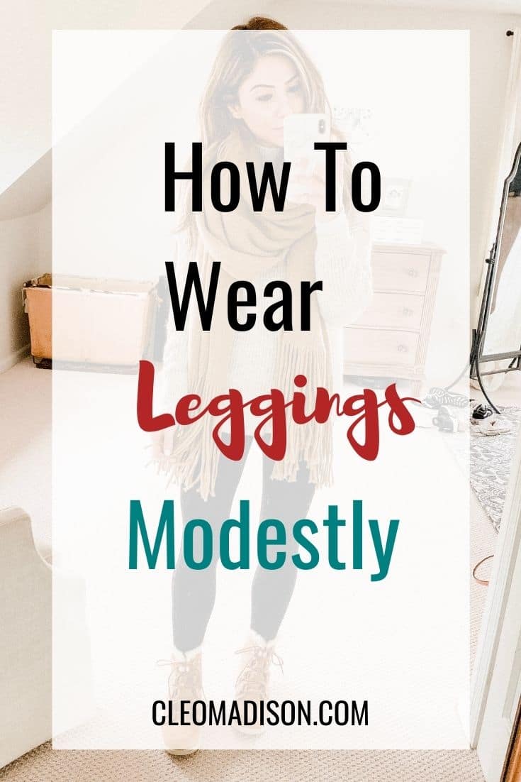 how to wear leggings modestly