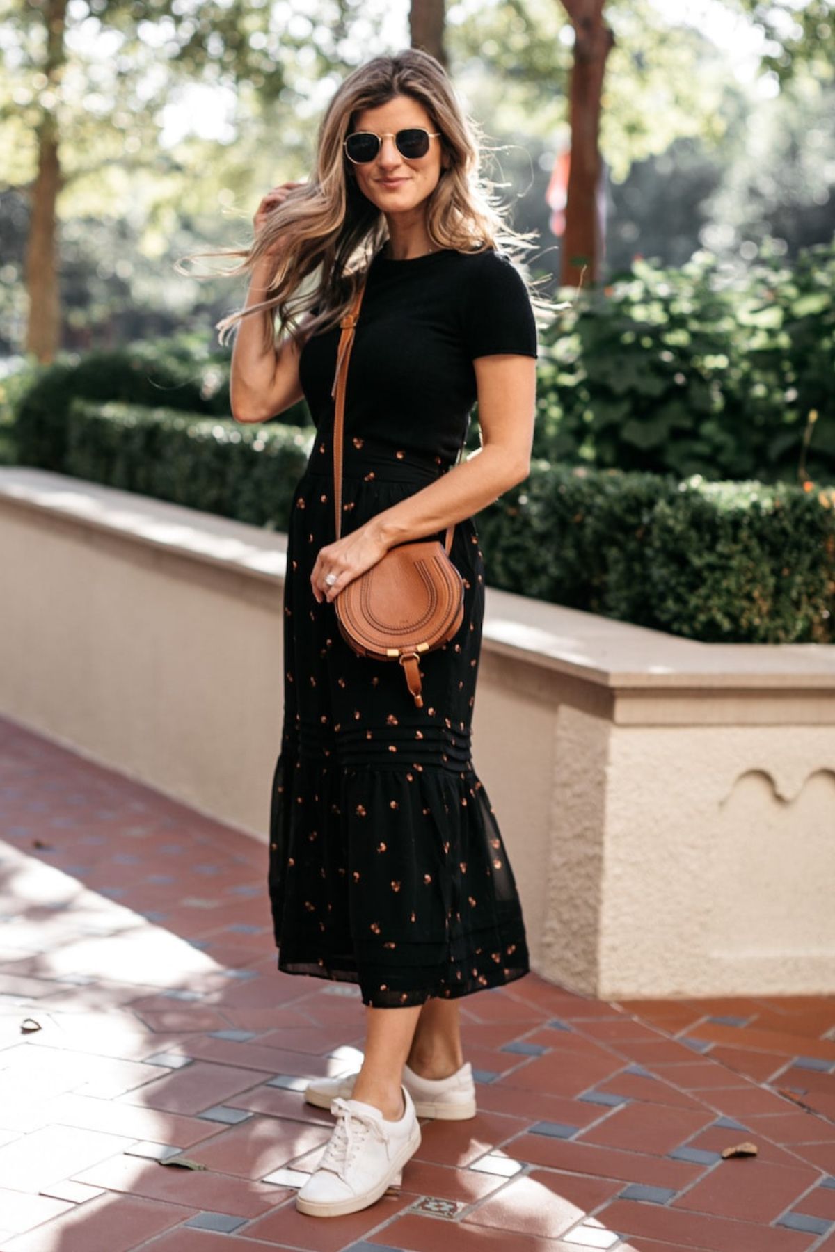 Casual Long Skirt Outfit

