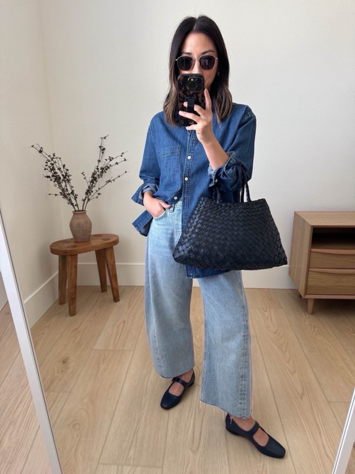 Dark Chambray Shirt Outfit