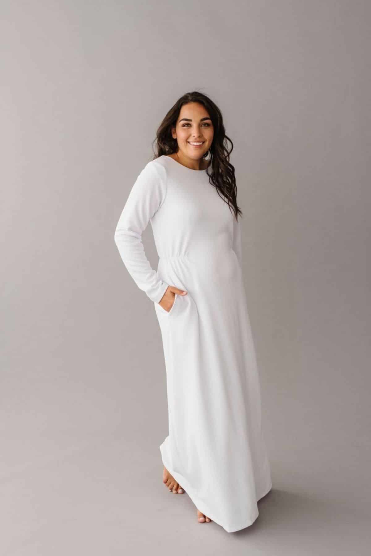 LDS temple dresses from Qnoor