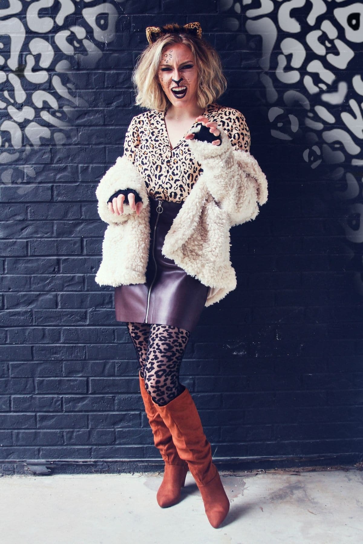 modest leopard costume