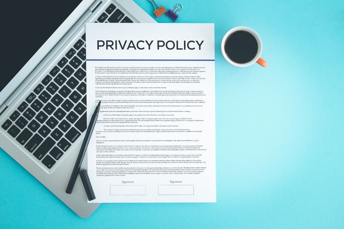 website privacy policy