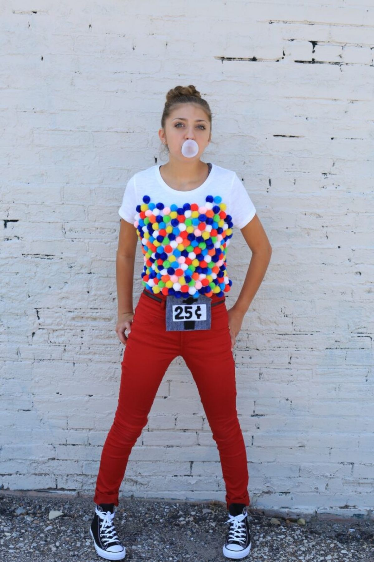 DIY gumball machine costume