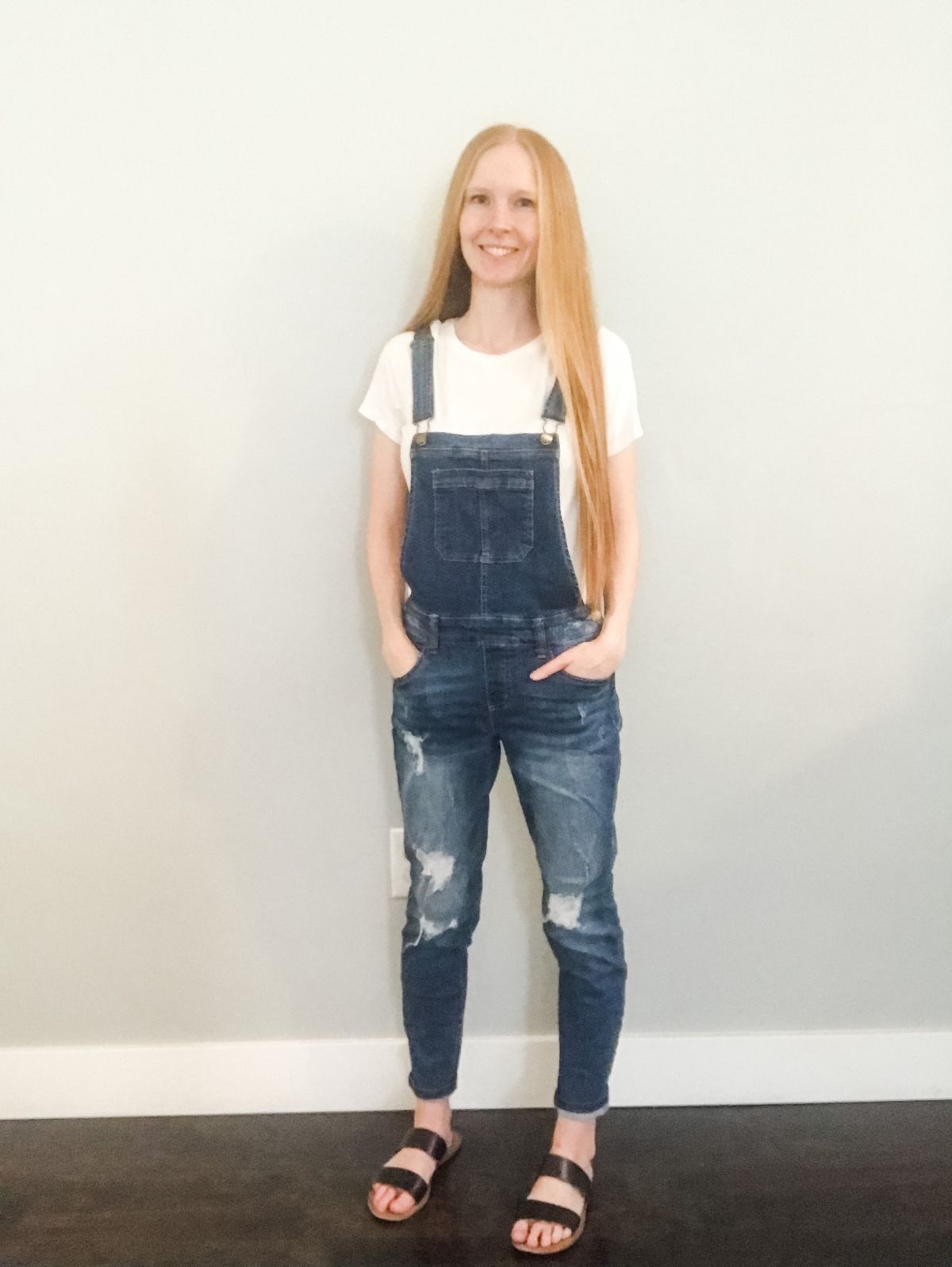 styling overalls with short sleeve shirt