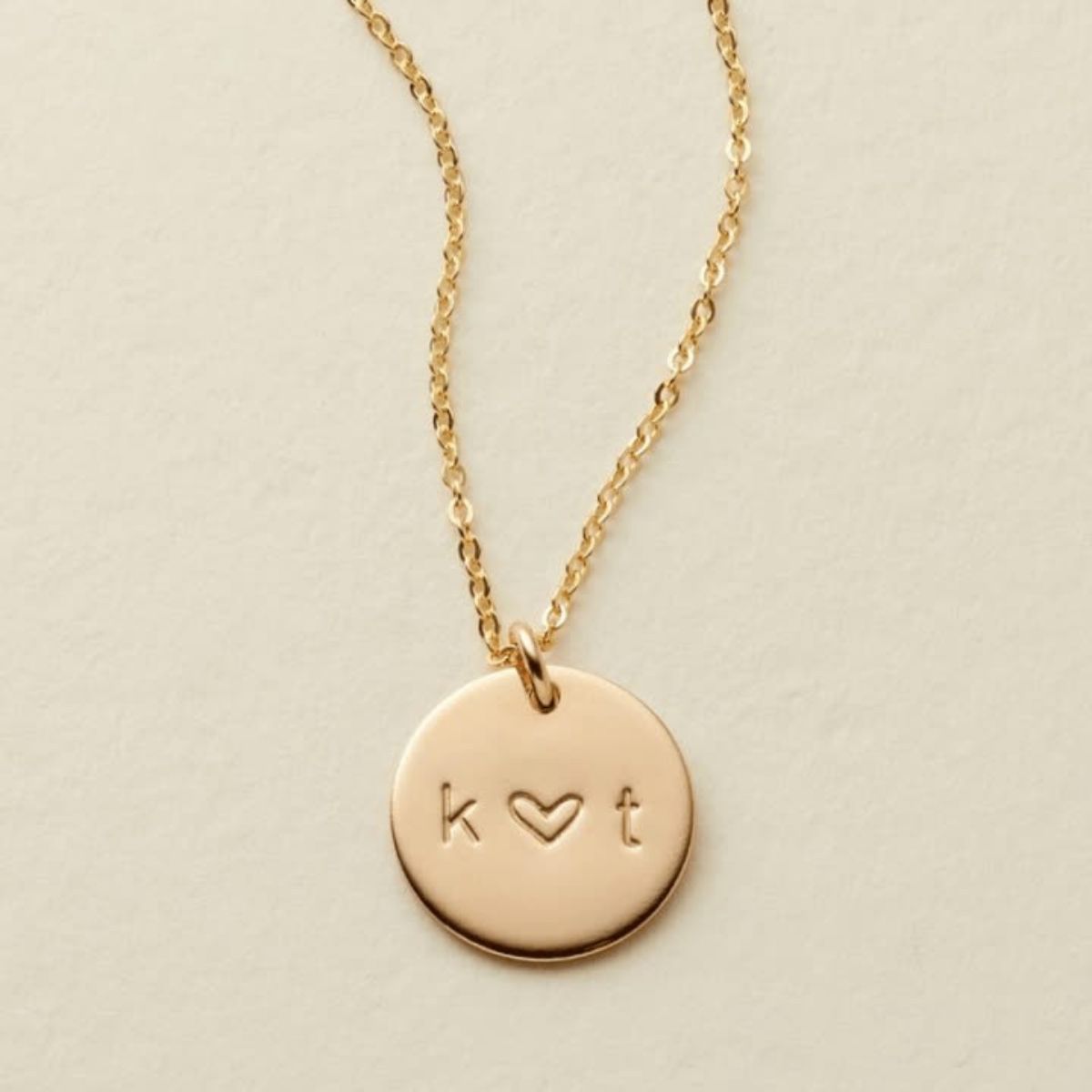 love disc necklace