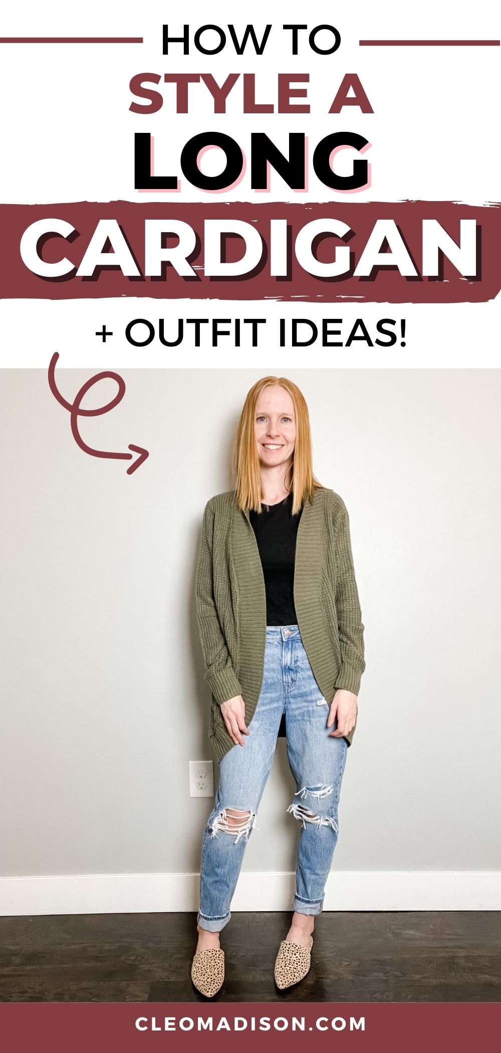 how to style a long cardigan