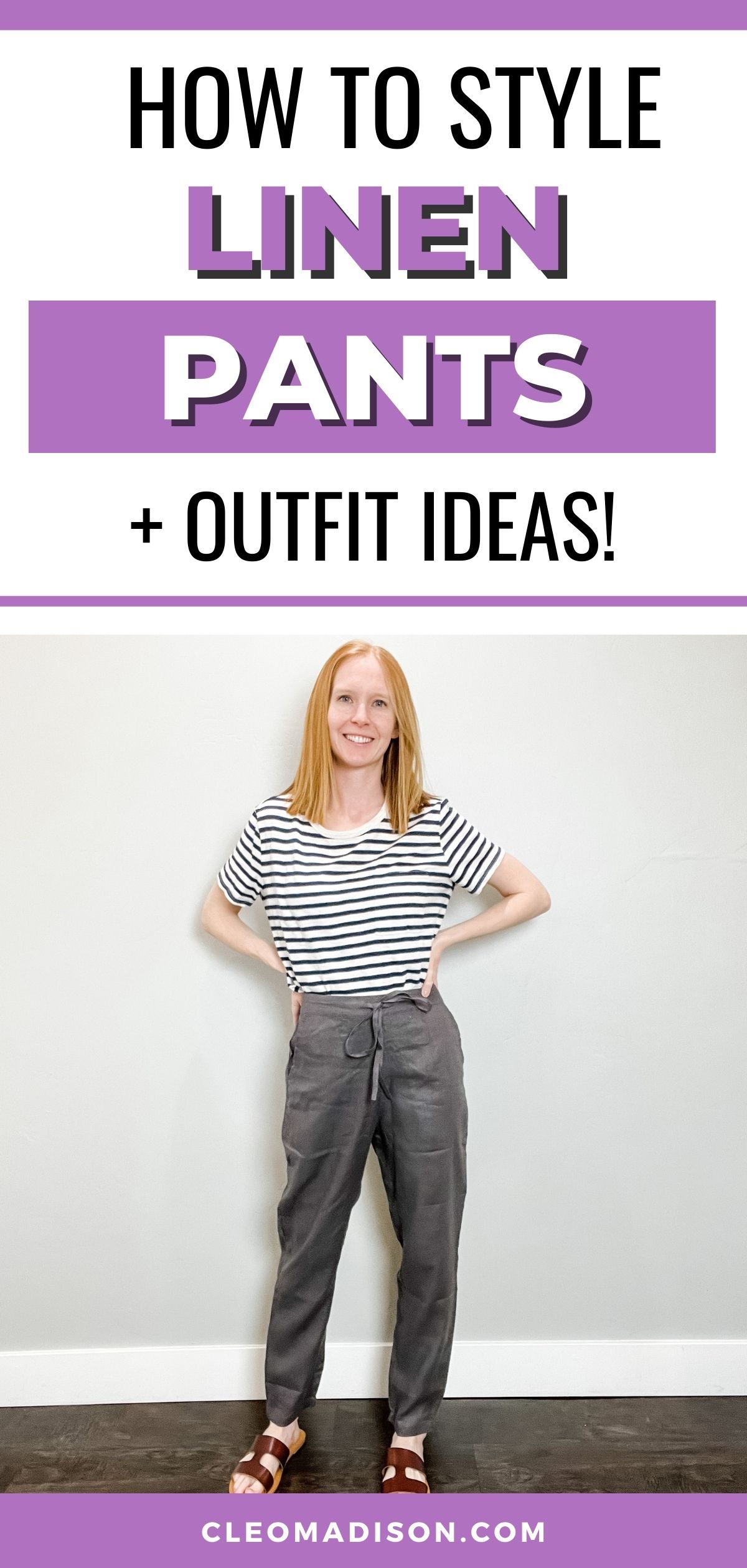 how to style linen pants