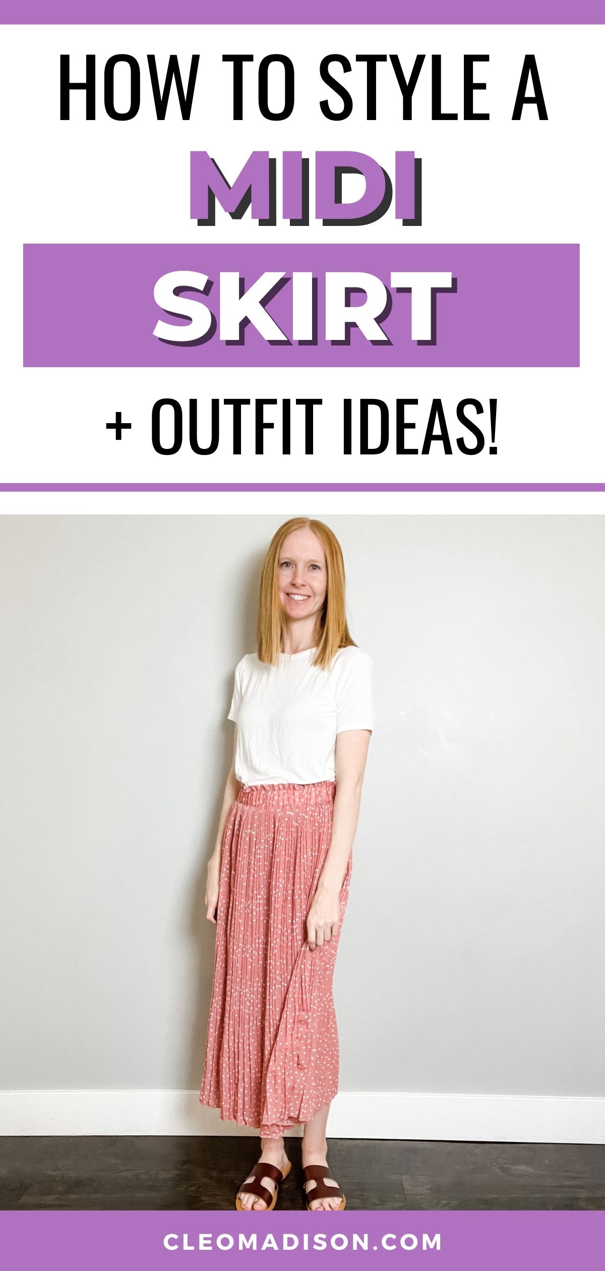 How To Style A Midi Skirt - Cleo Madison