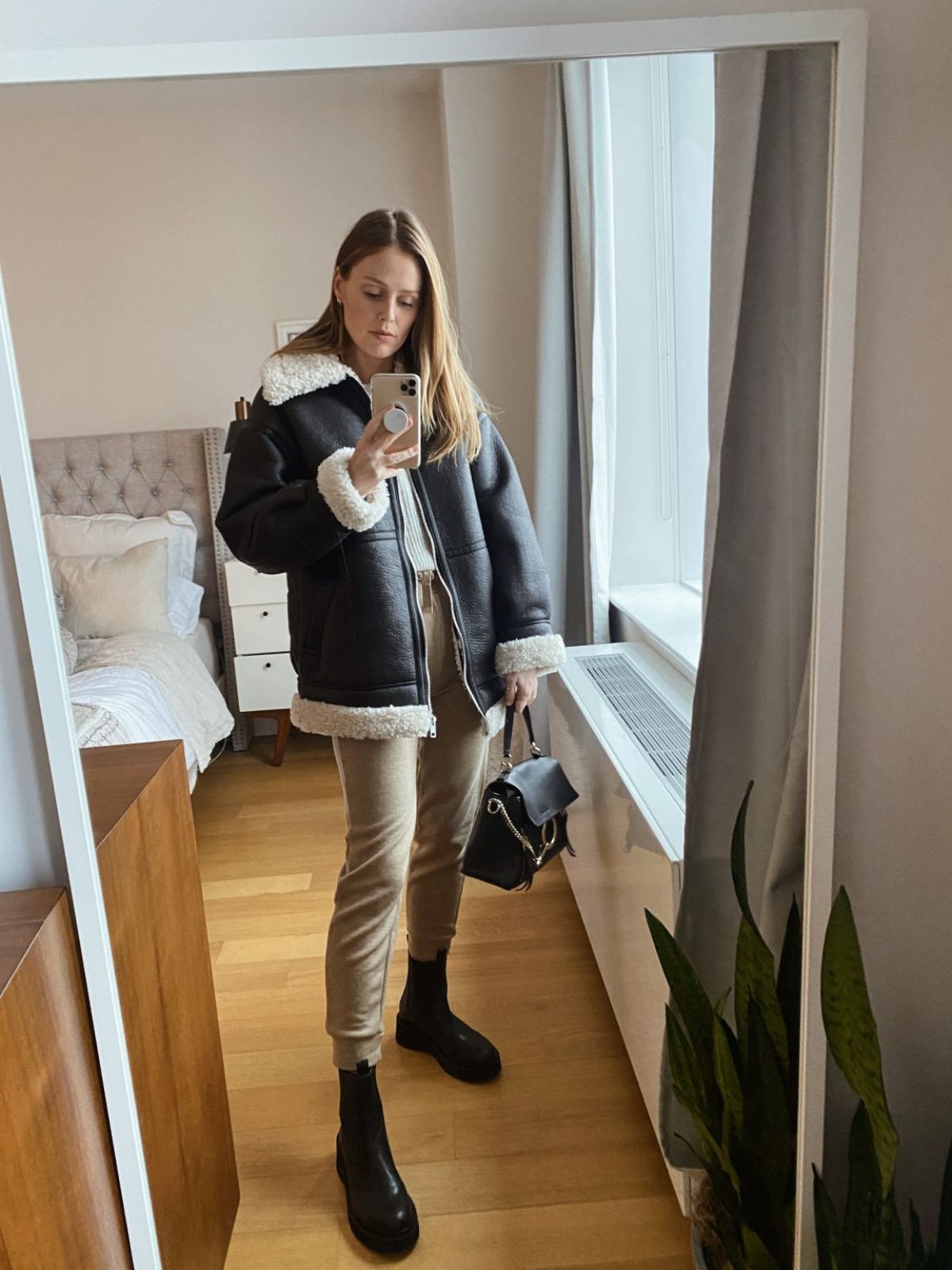 styling chelsea boots with an aviator jacket