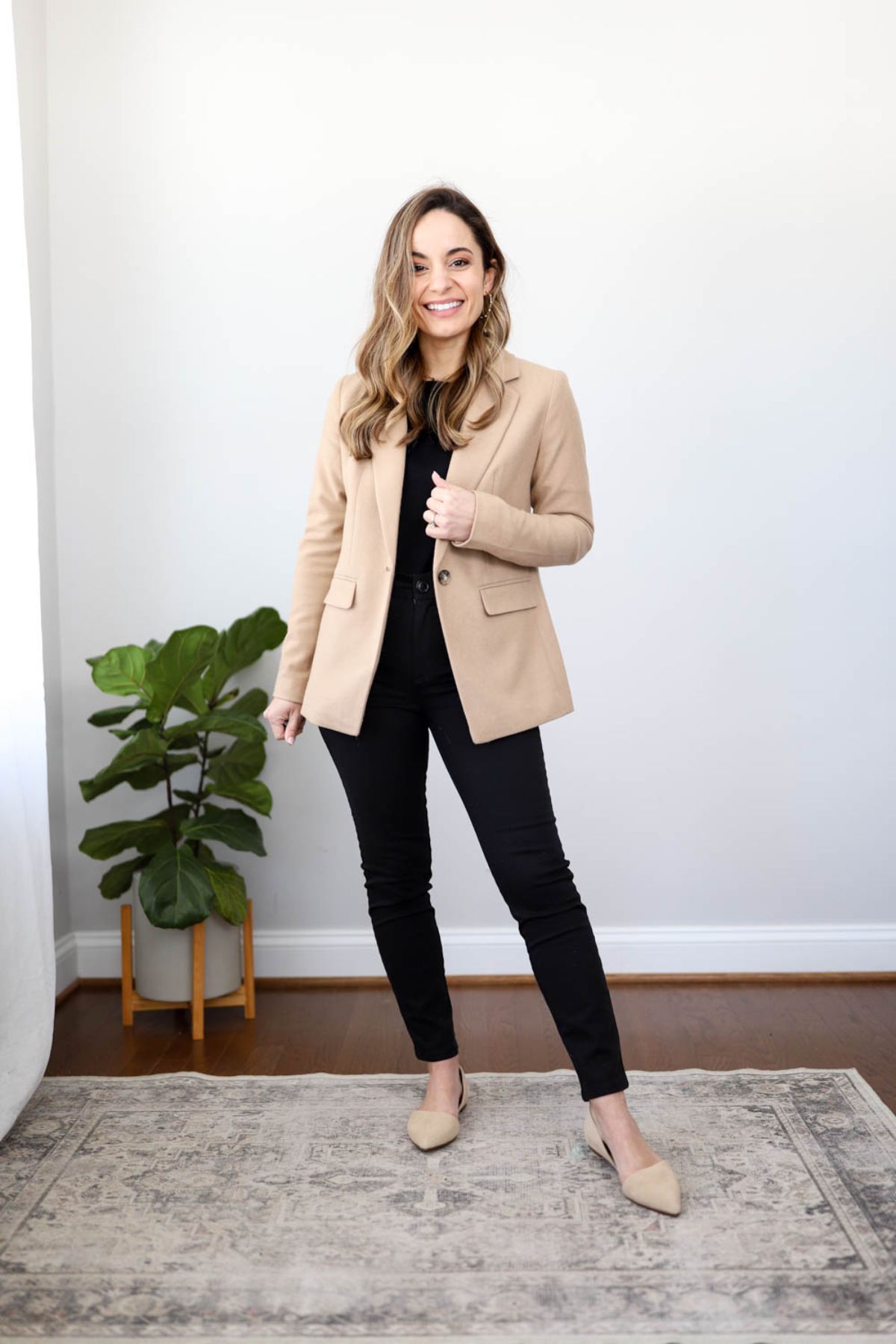 Tan Blazer Outfit