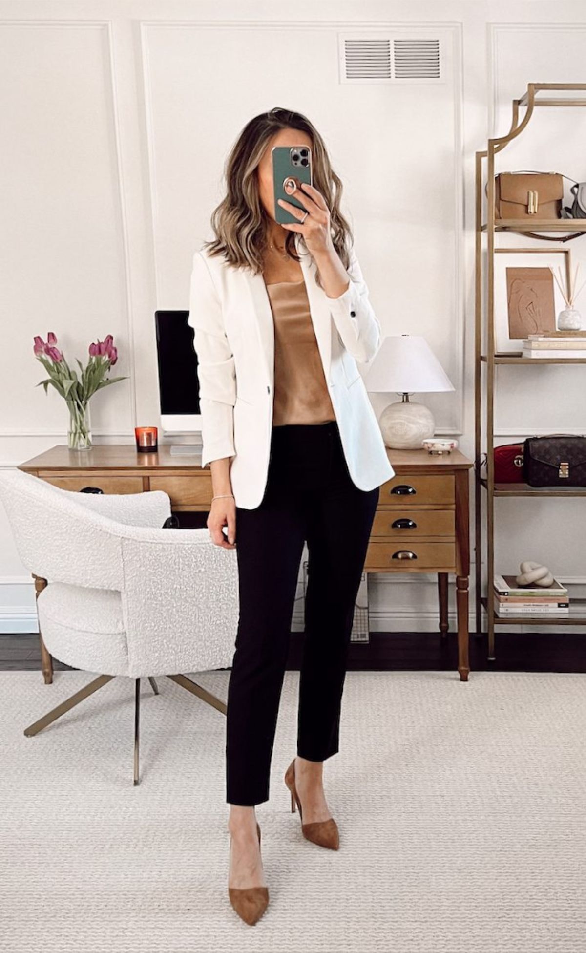 White Blazer Teacher Outfit