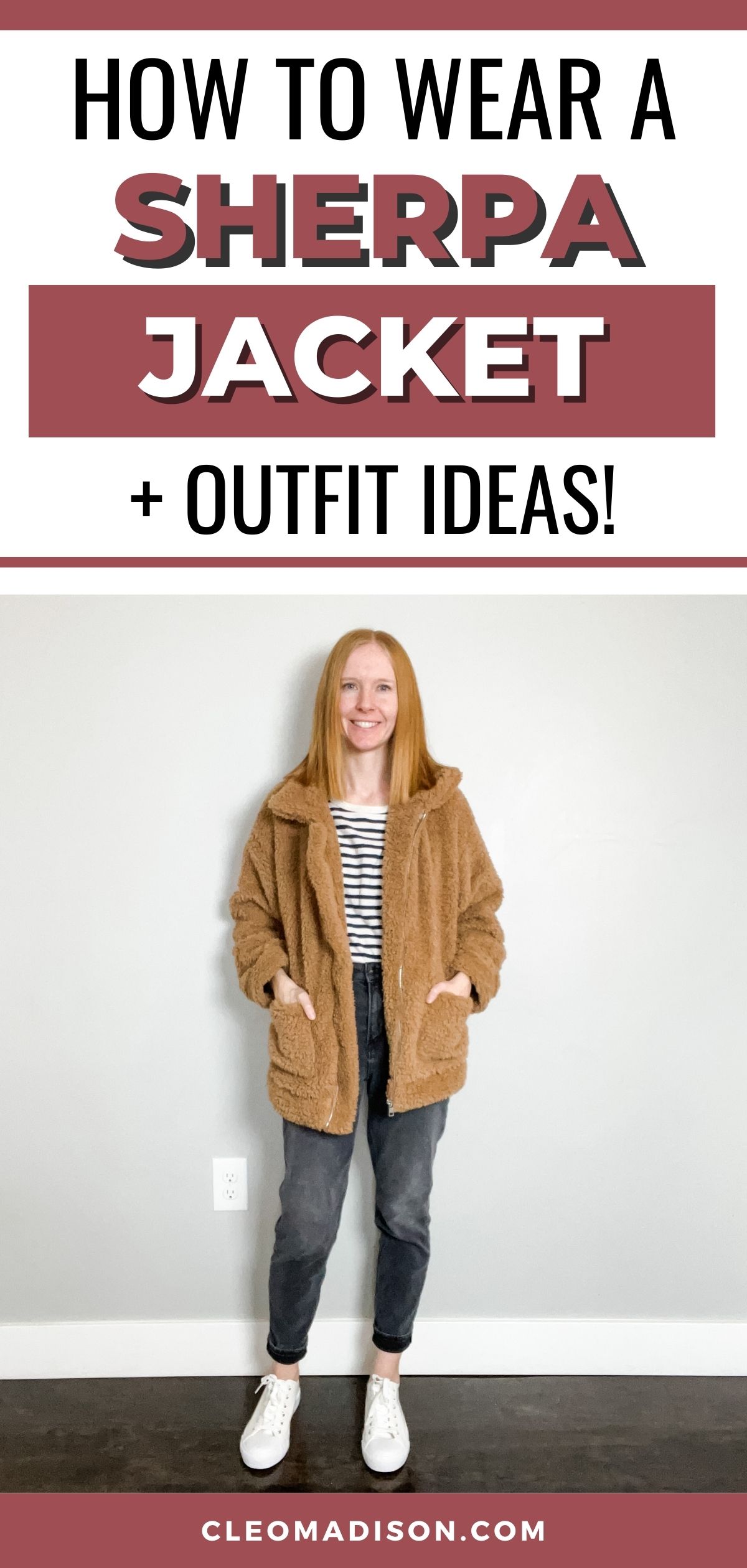 how to wear a sherpa jacket