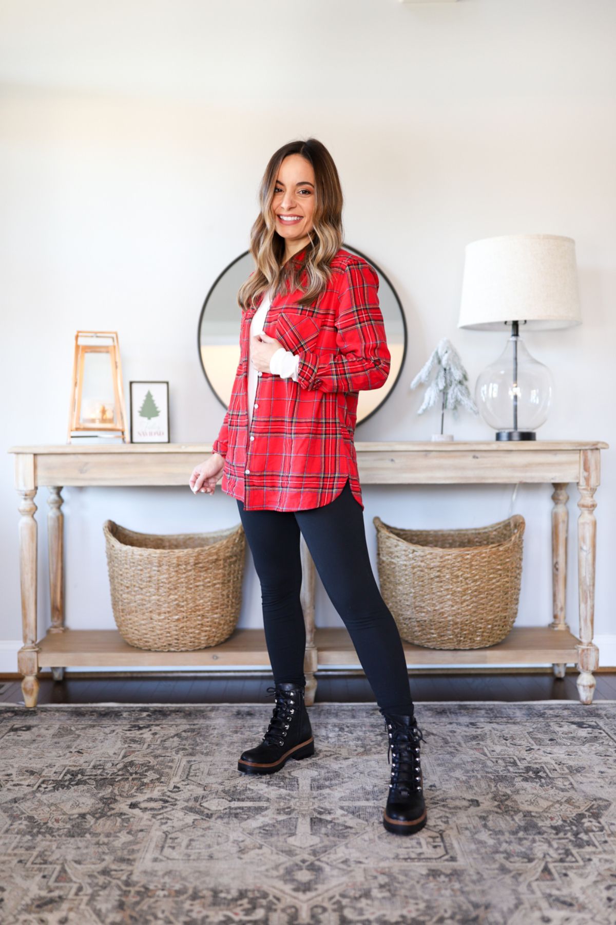 Red Plaid Shirt Outfit