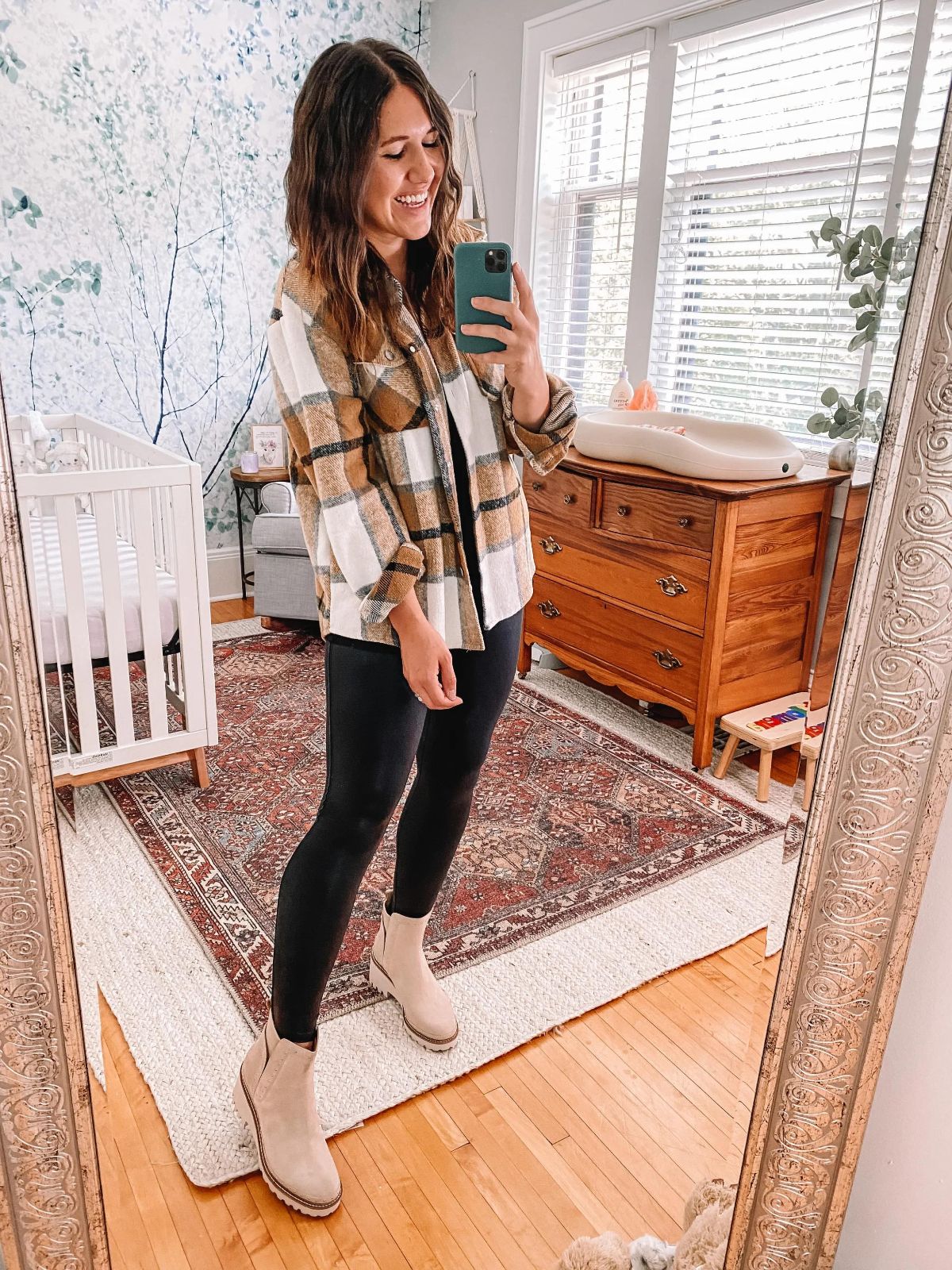 Plaid Shacket Outfit