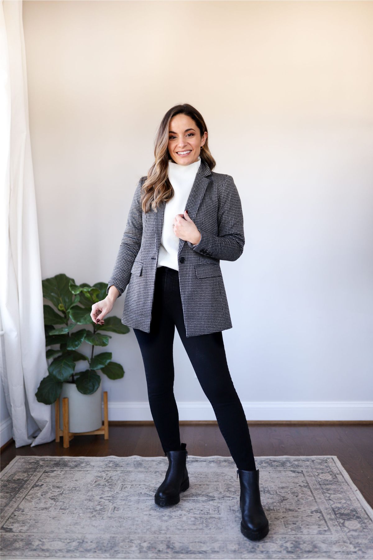 Blazer And Sweater Outfit