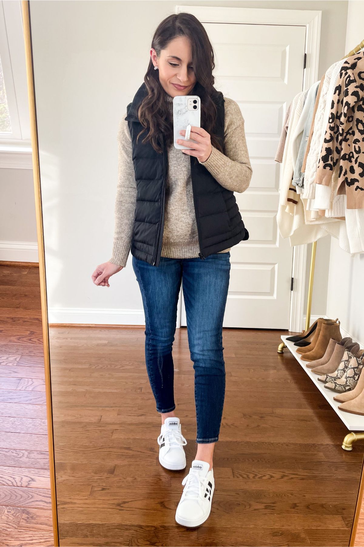 Casual Puffer Vest Outfit
