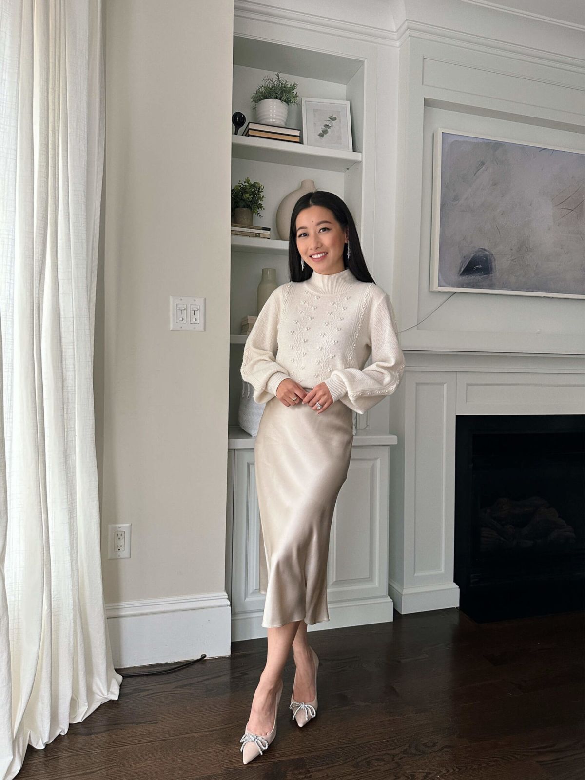 Classy Slip Skirt Outfit