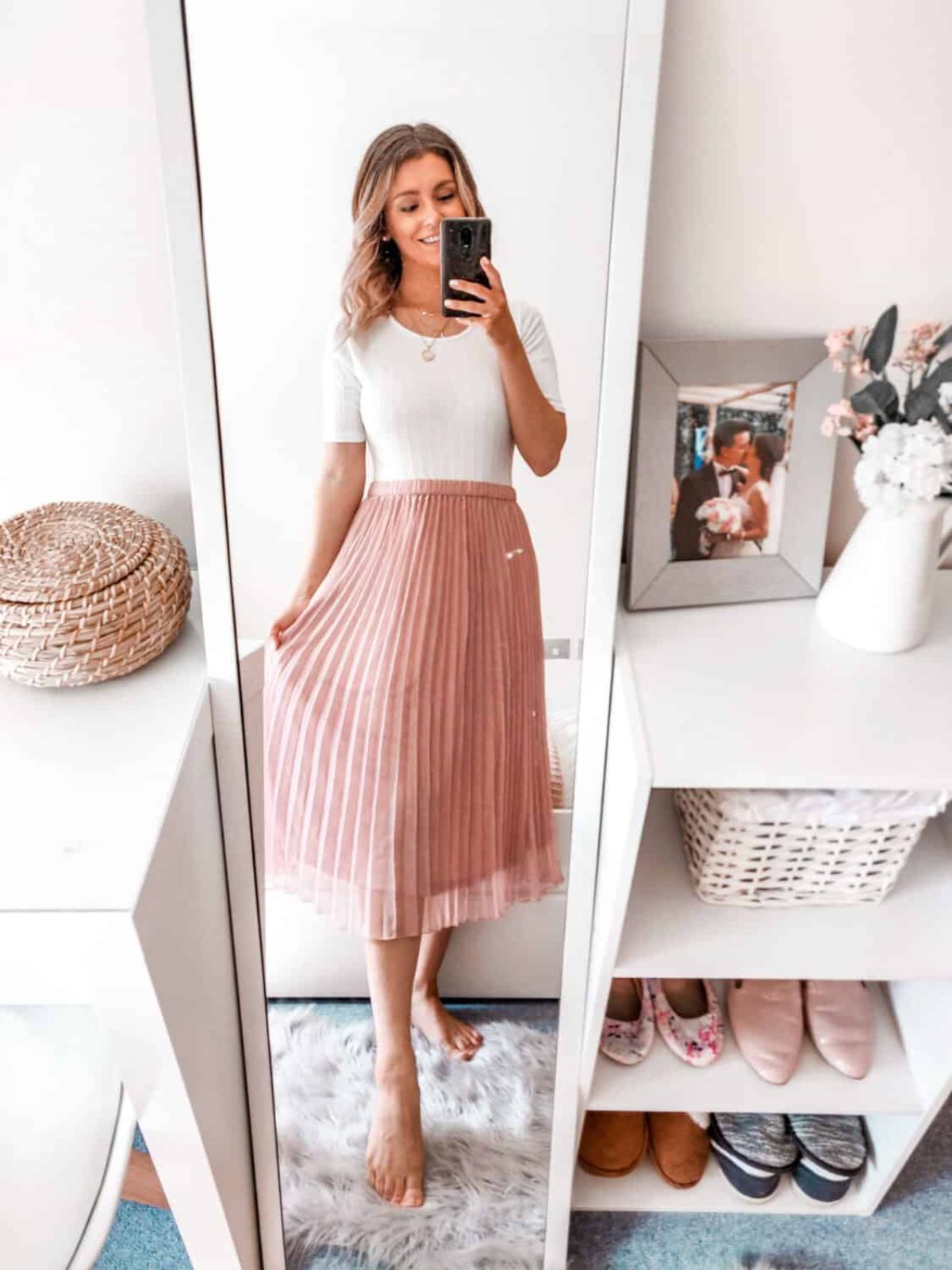 Pleated Skirt Outfit