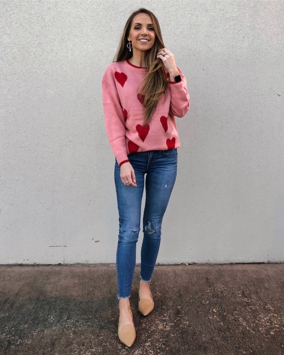 Valentine's Sweater Outfit