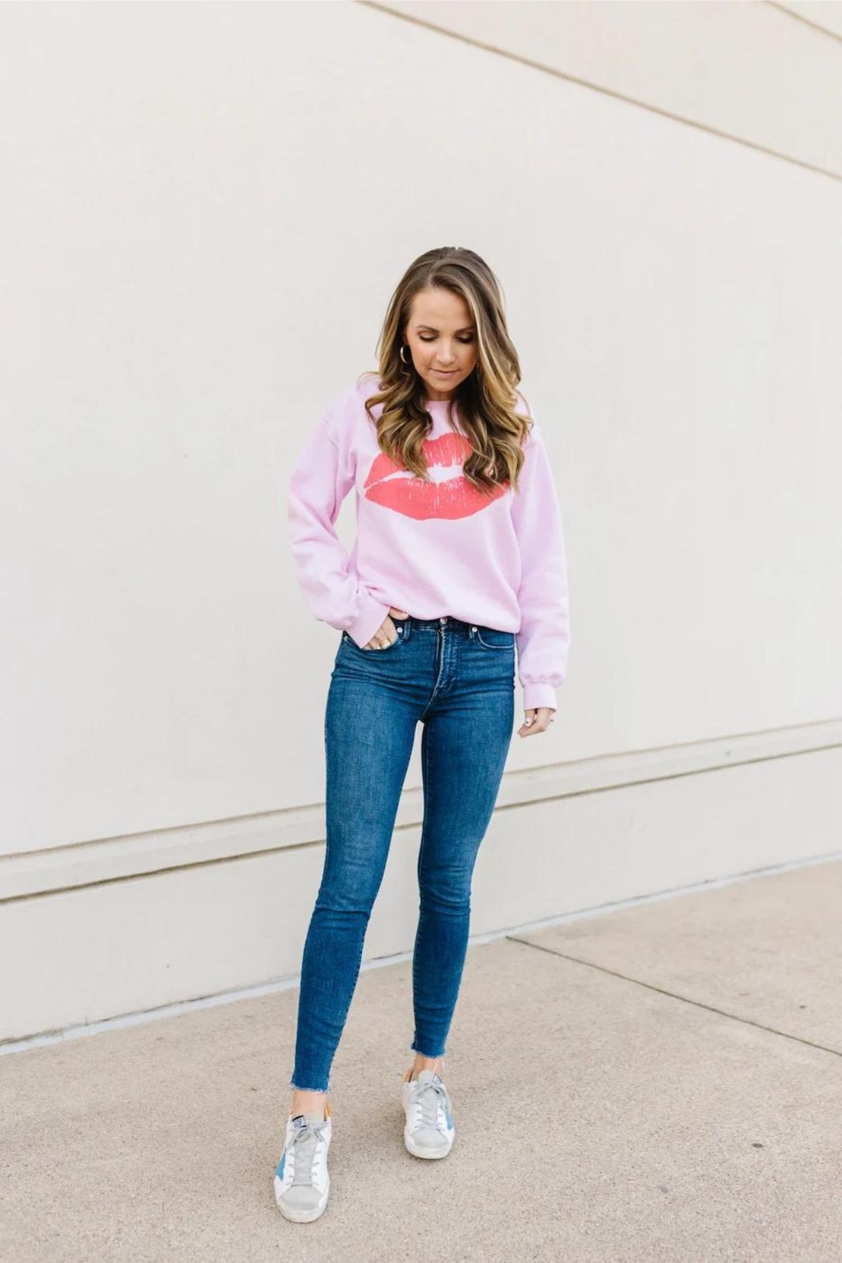 Valentine's Sweatshirt Outfit