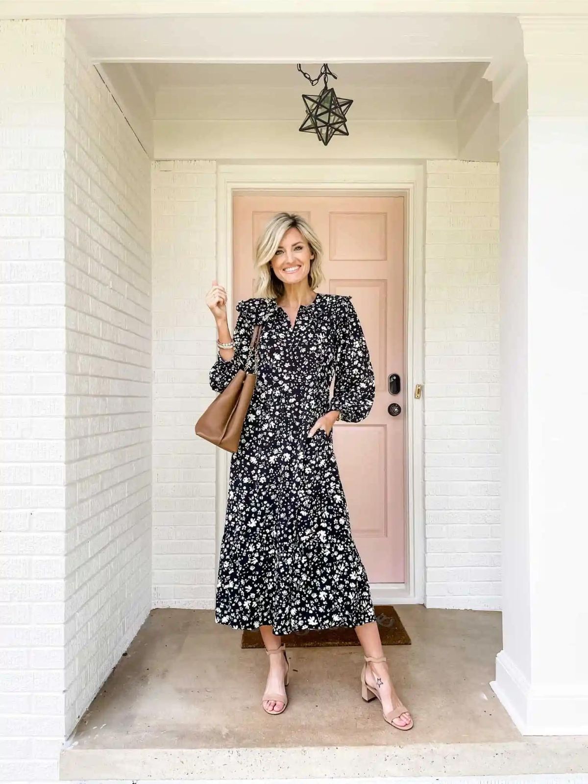 Black Floral Dress Outfit