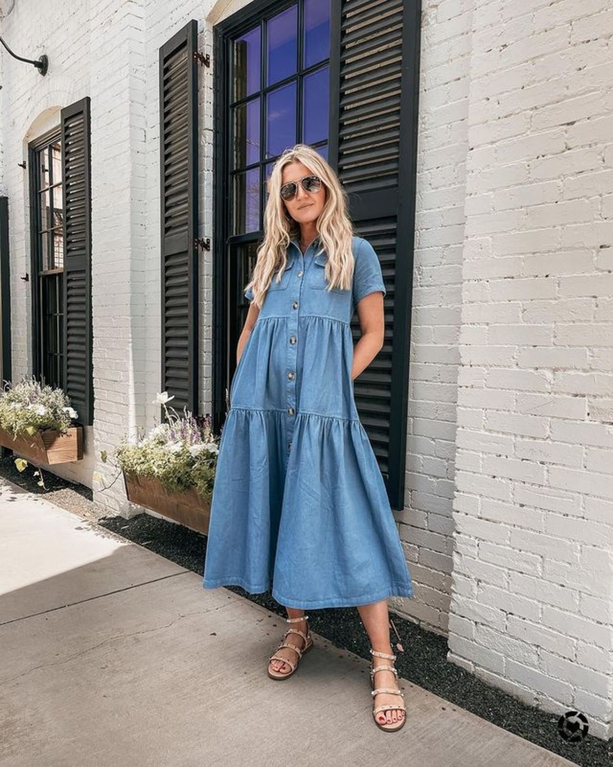 Denim Dress Outfit