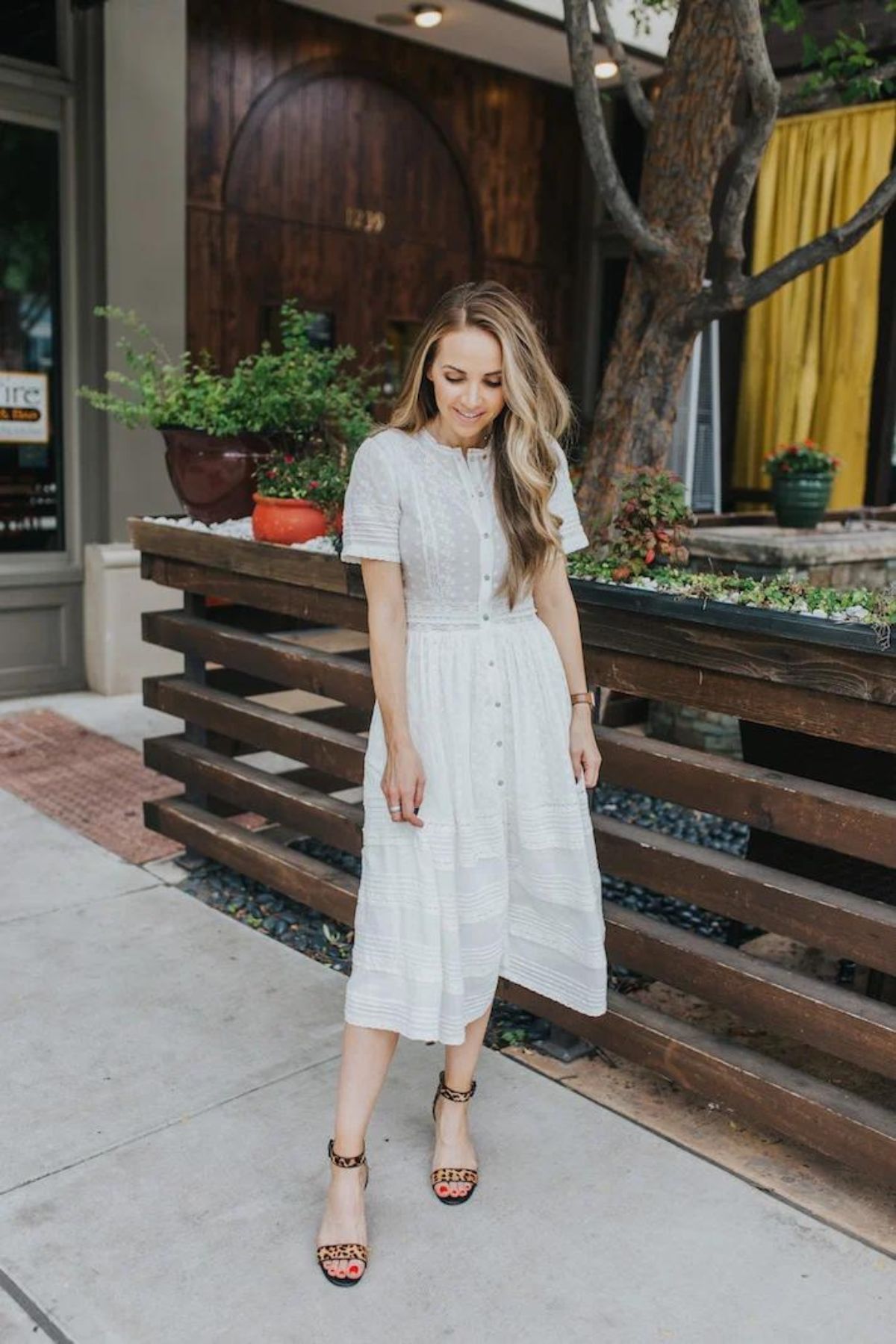 White Lace Dress Outfit