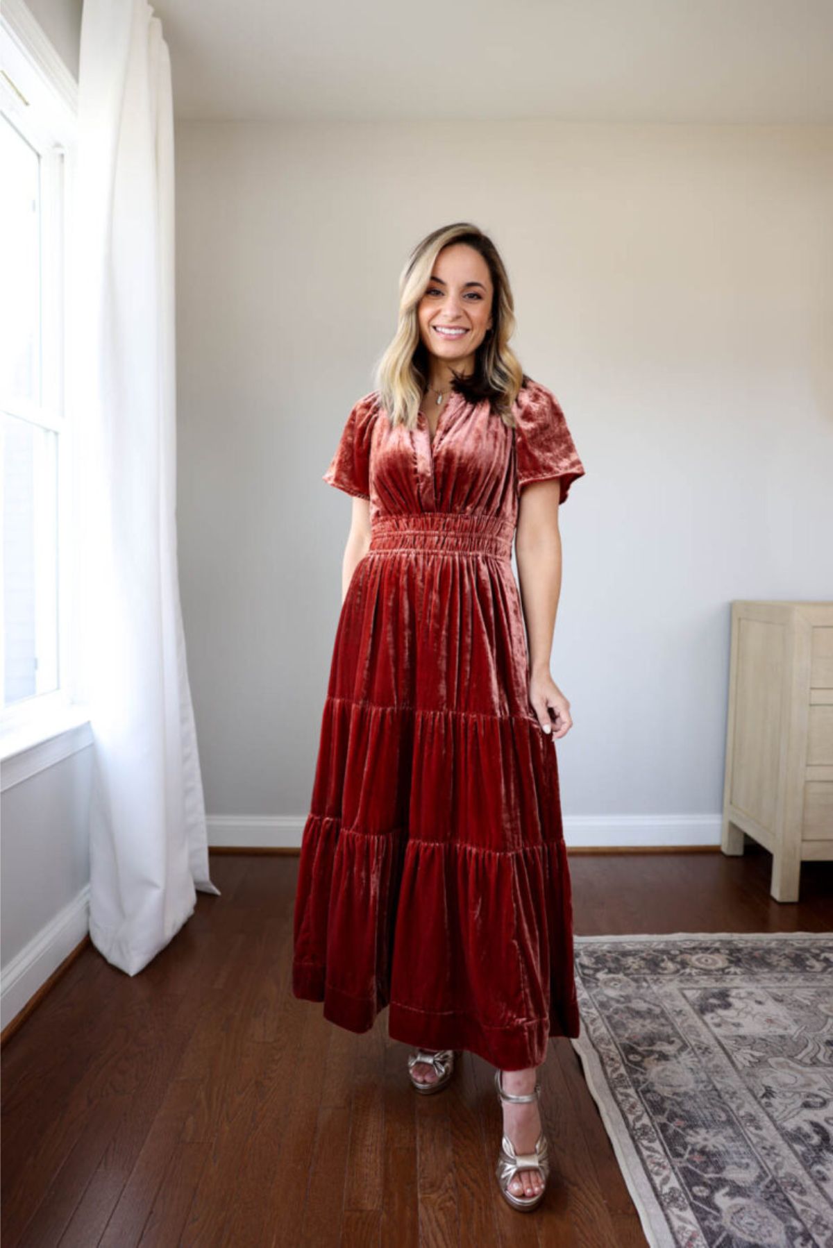 Pink Velvet Dress