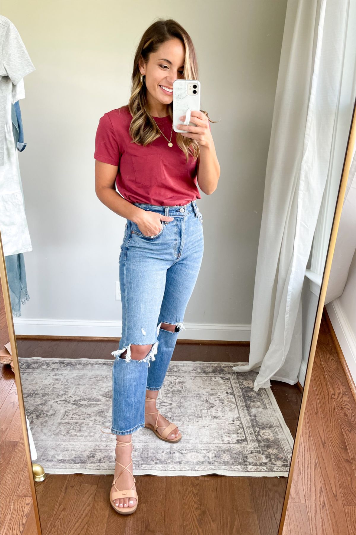 Distressed Jeans Outfit