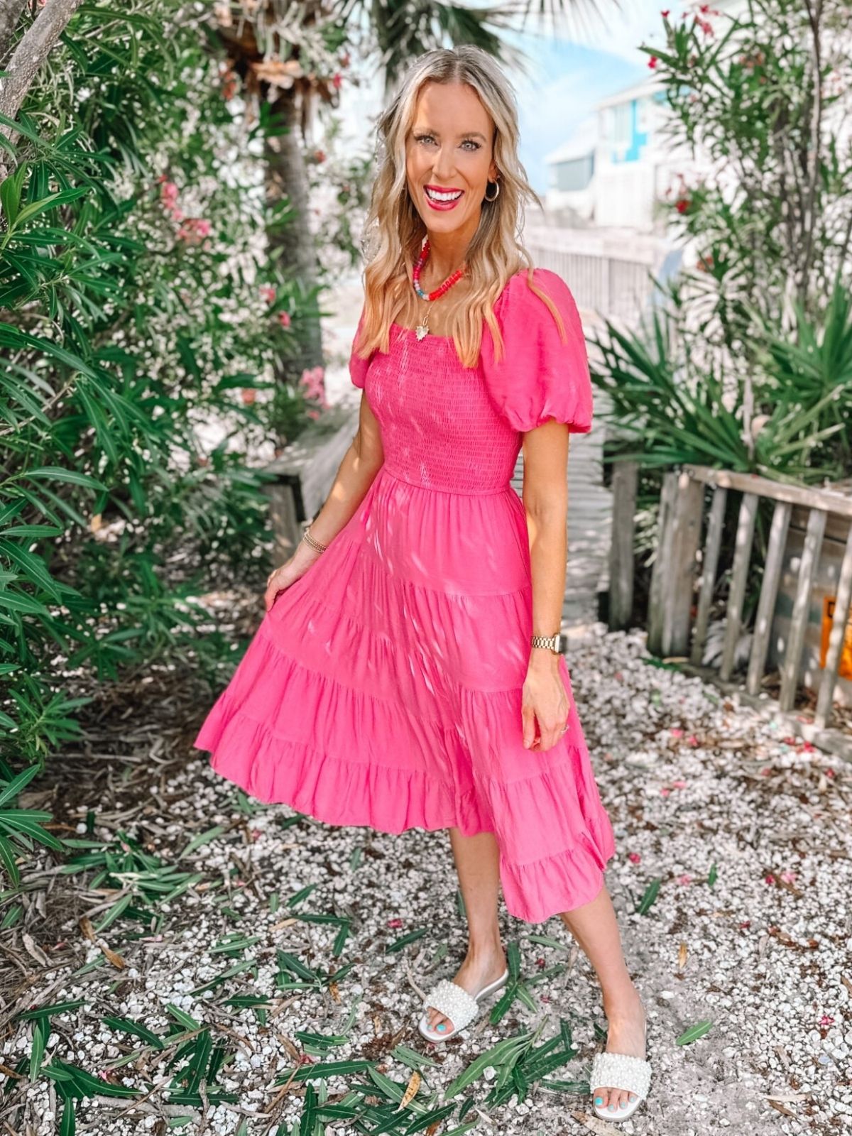 Hot Pink Dress For Summer