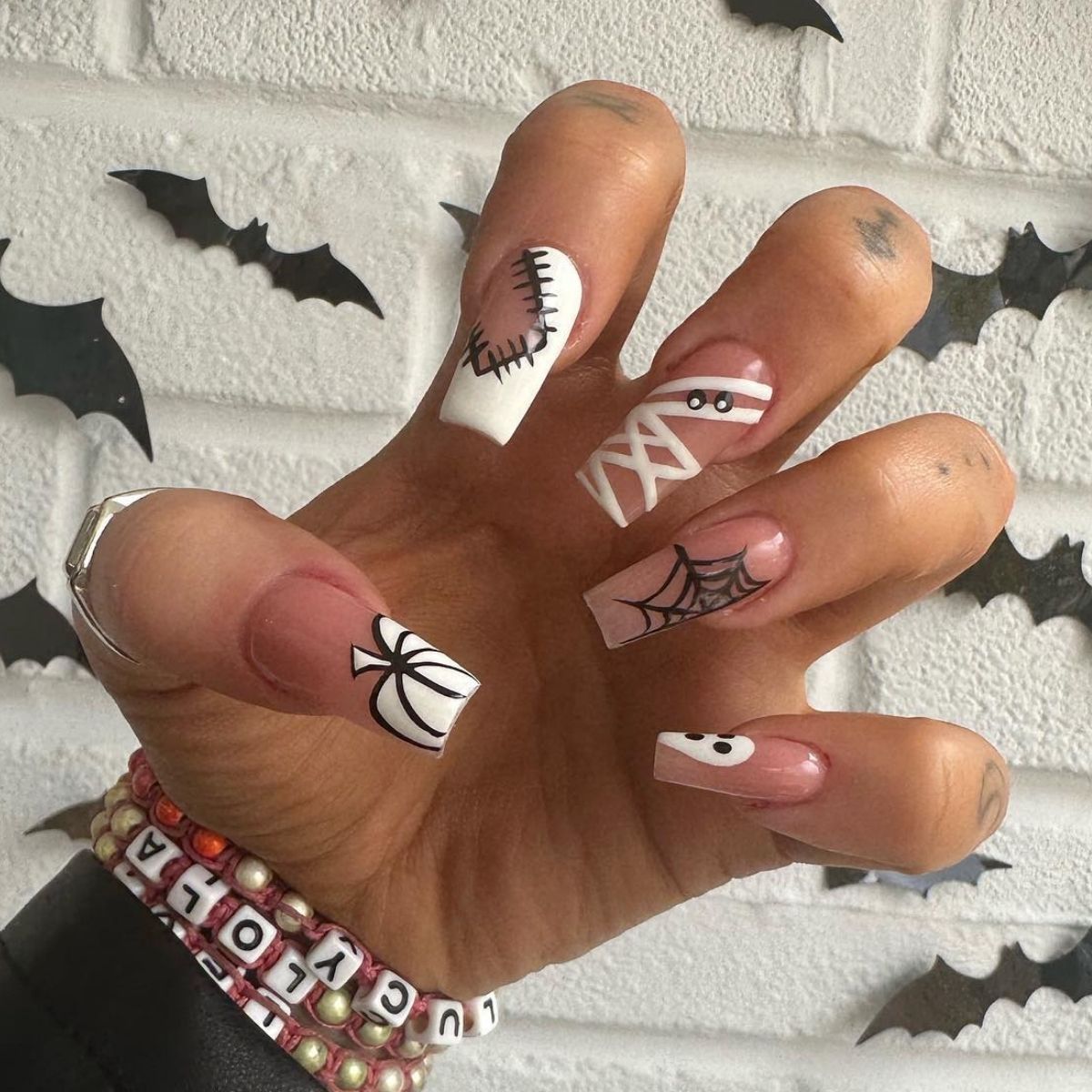 Cool Black and White Nails