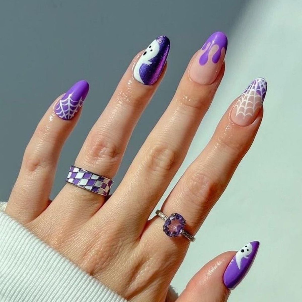 Cool Purple Nails