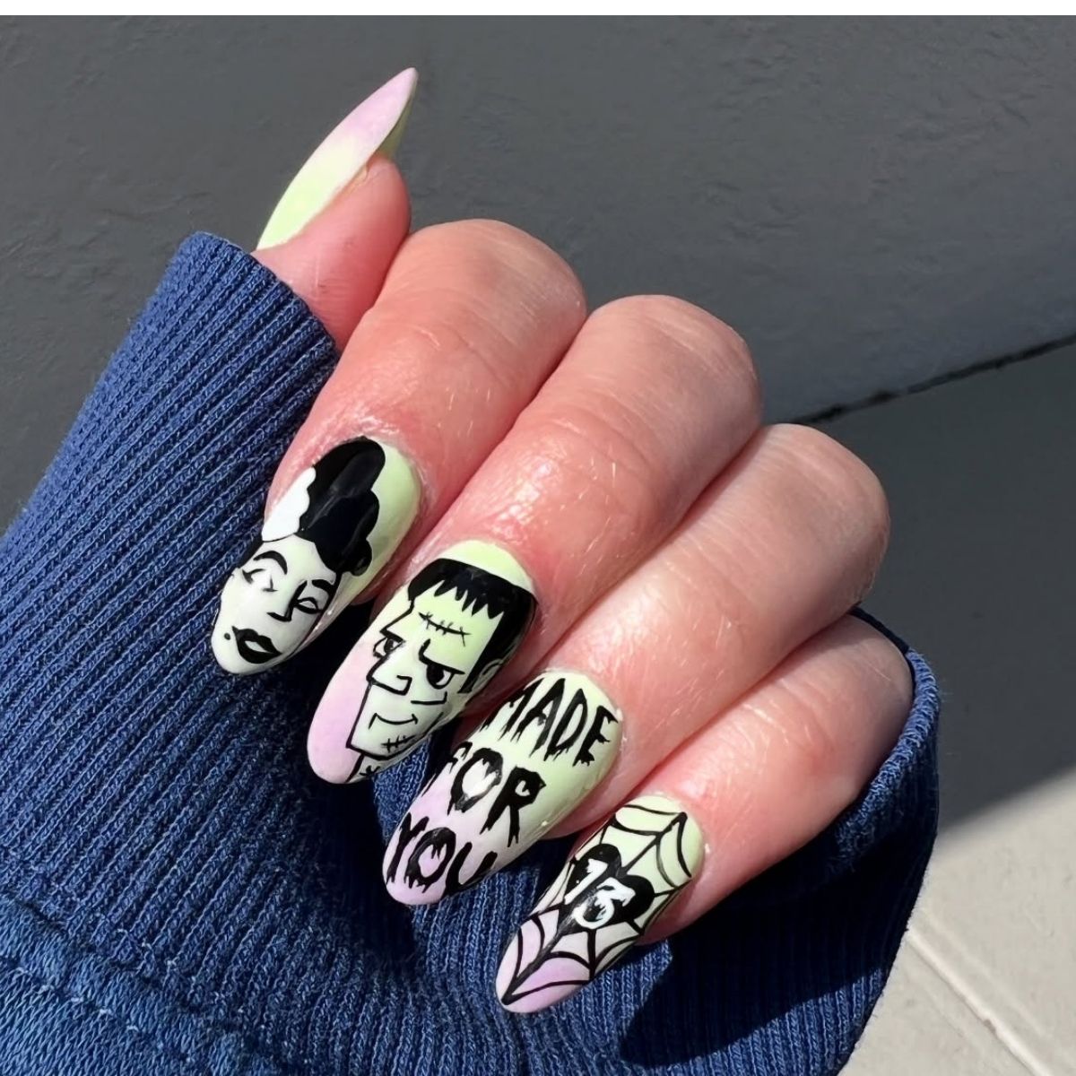 Frankenstein Nails