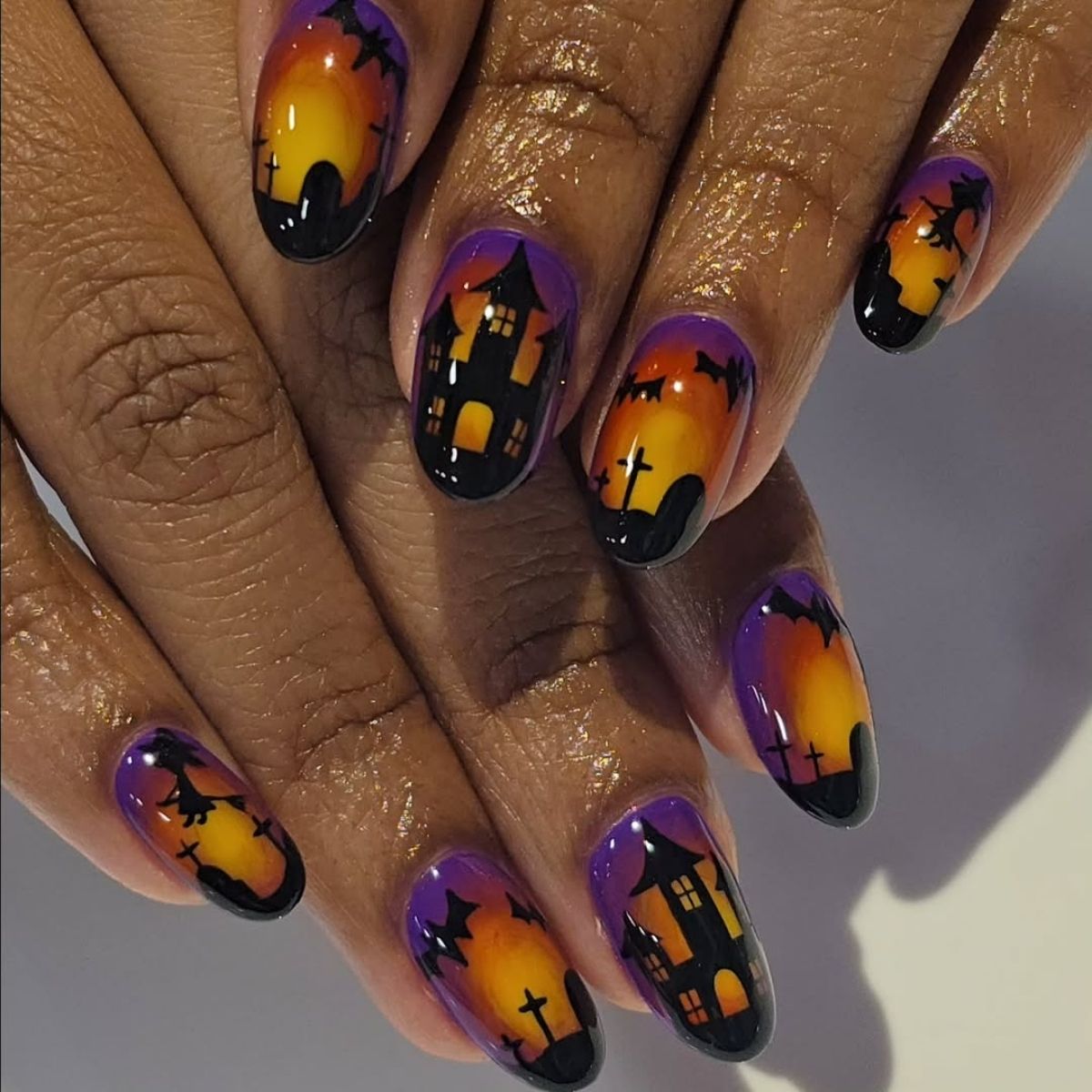 Haunted House Nails