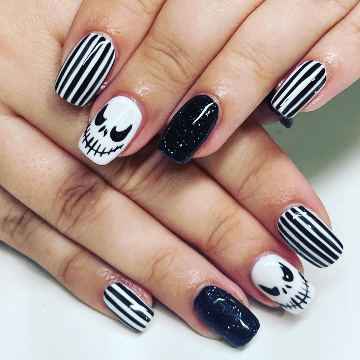 Jack Skellington Nails