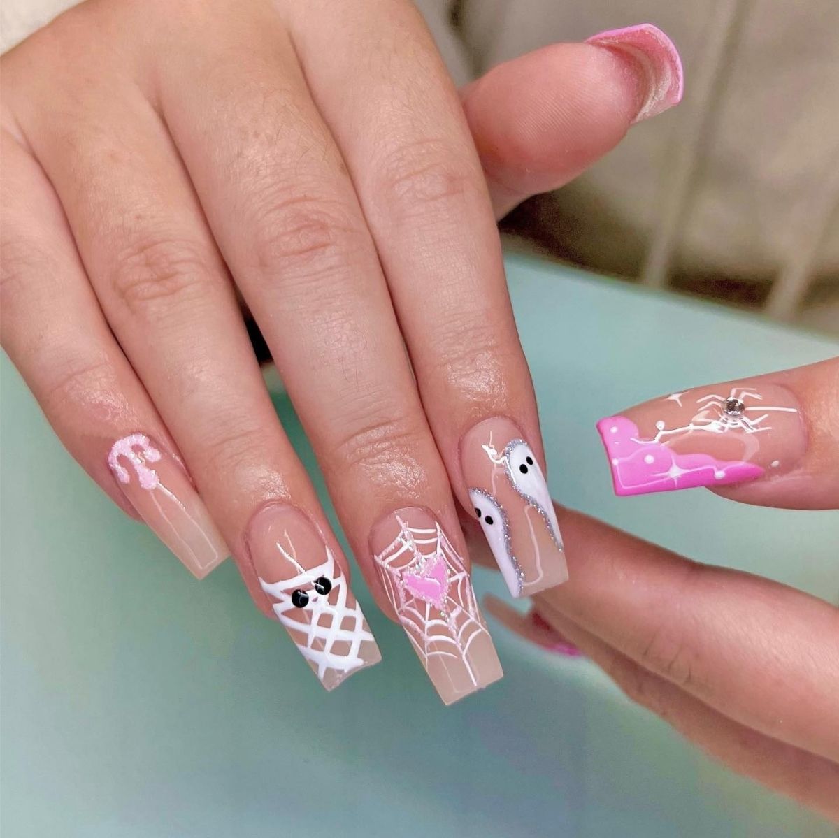 Long Square Nails For Halloween