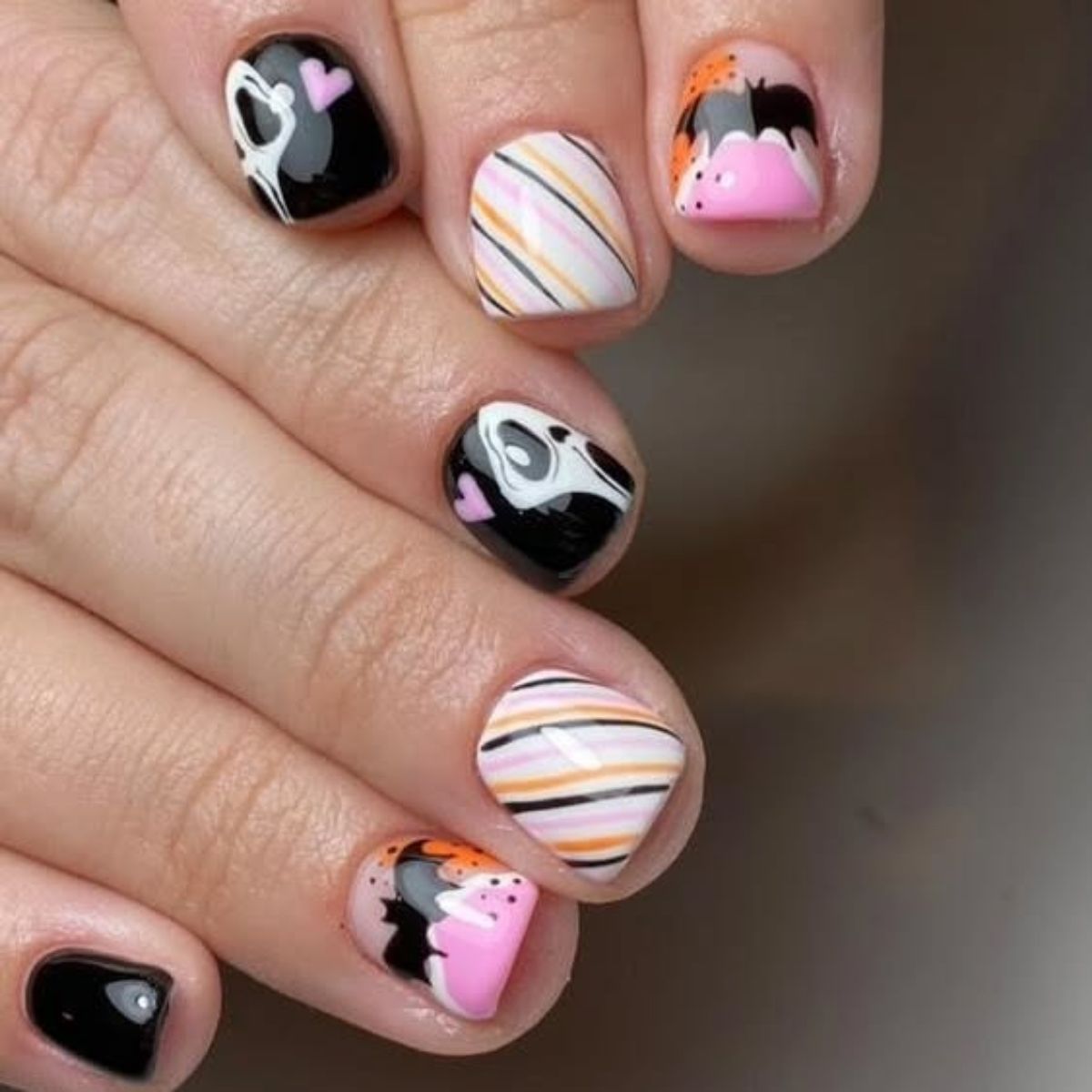 Scream Inspired Nails
