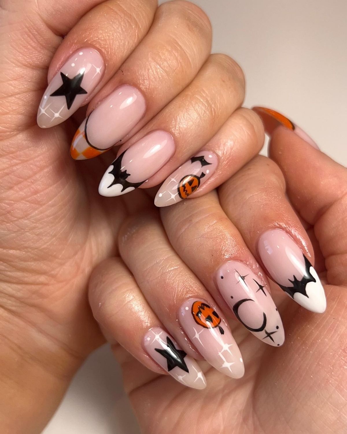Simple Halloween Nails
