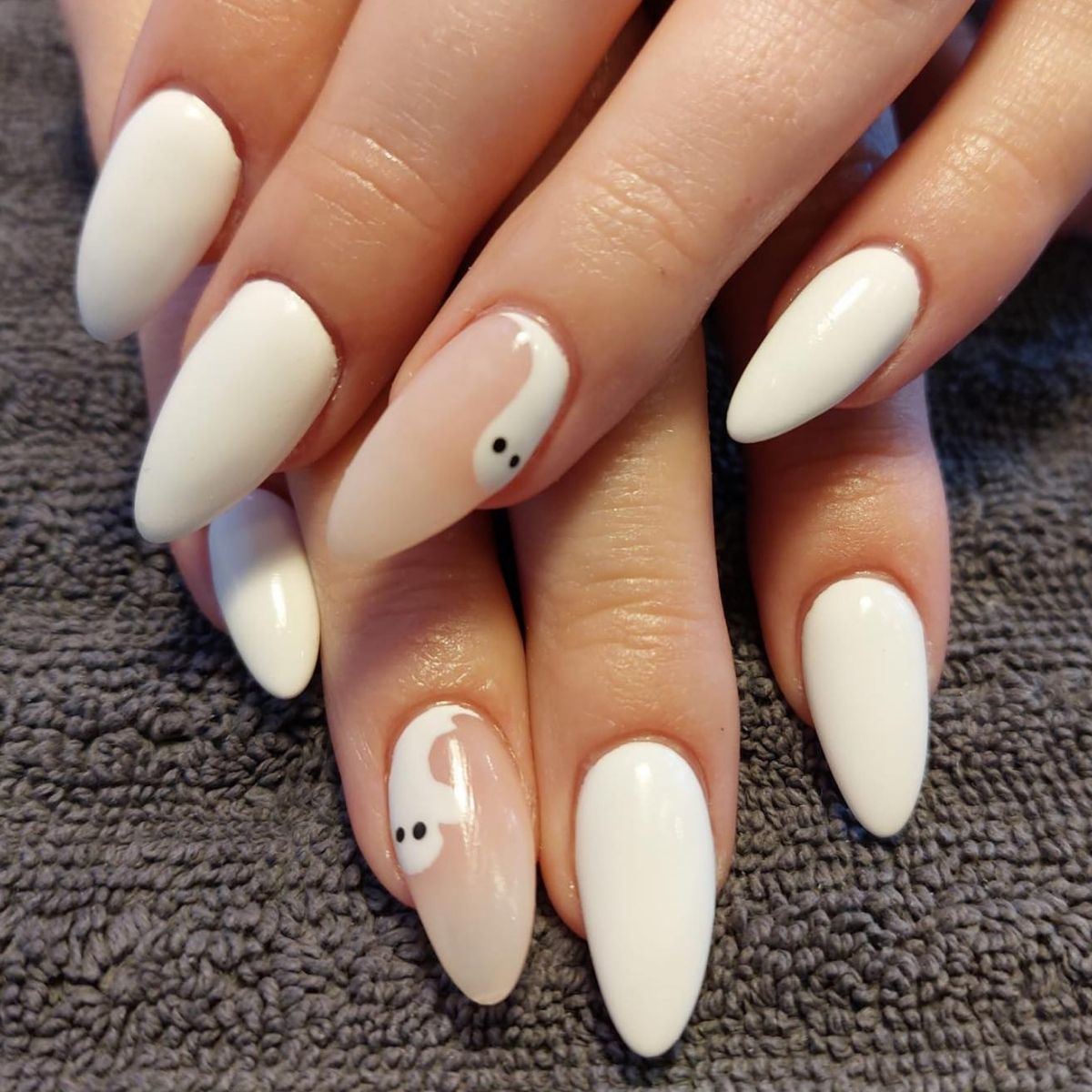 White Ghost Nails