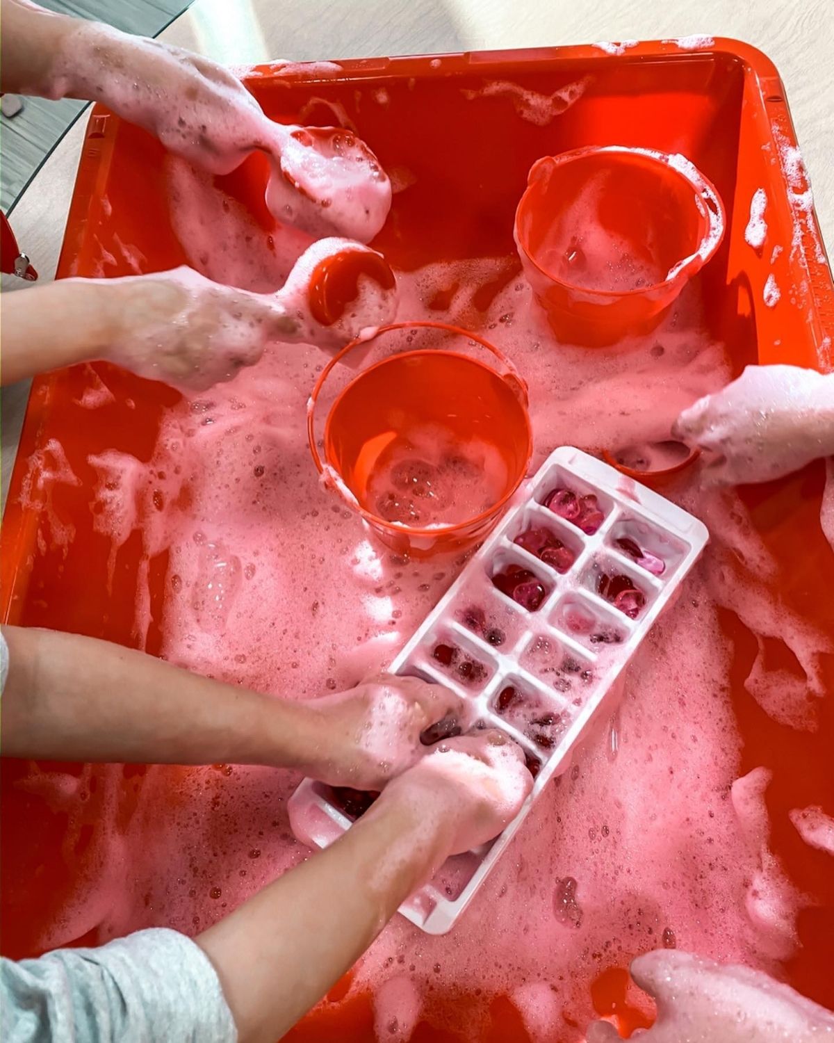 Bubble Foam Sensory Bin