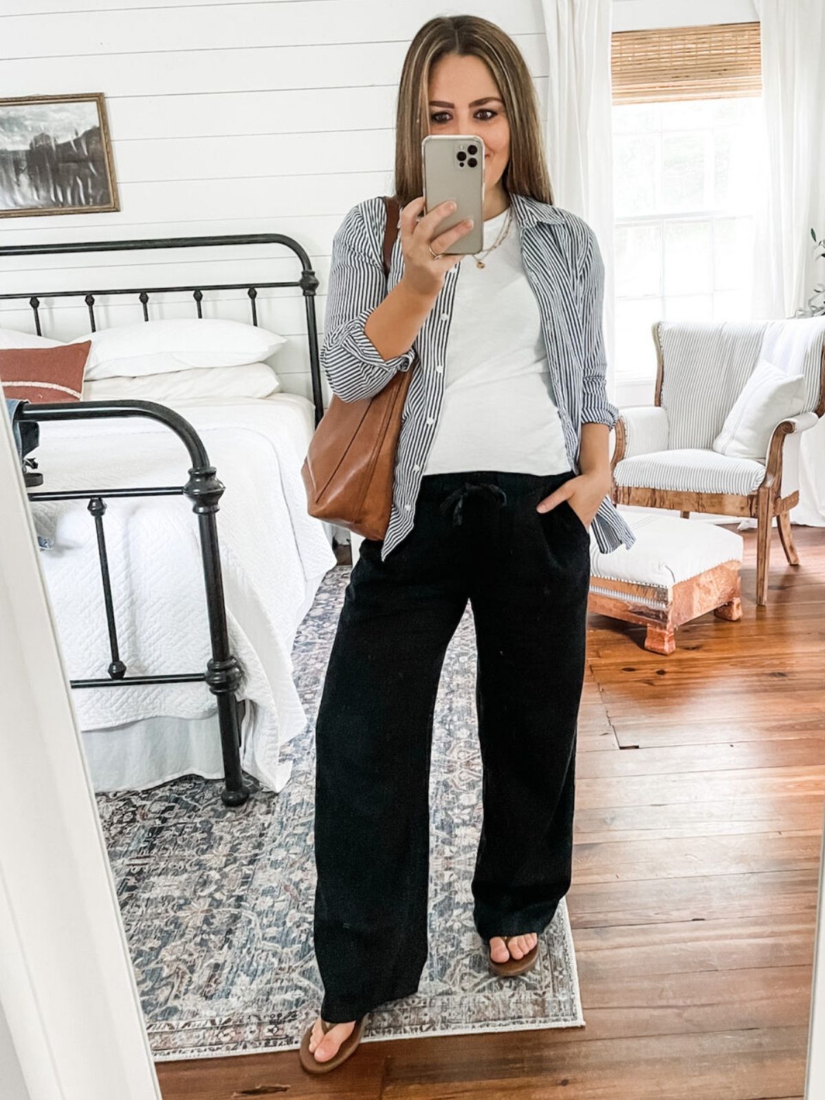 Casual Linen Pants Outfit