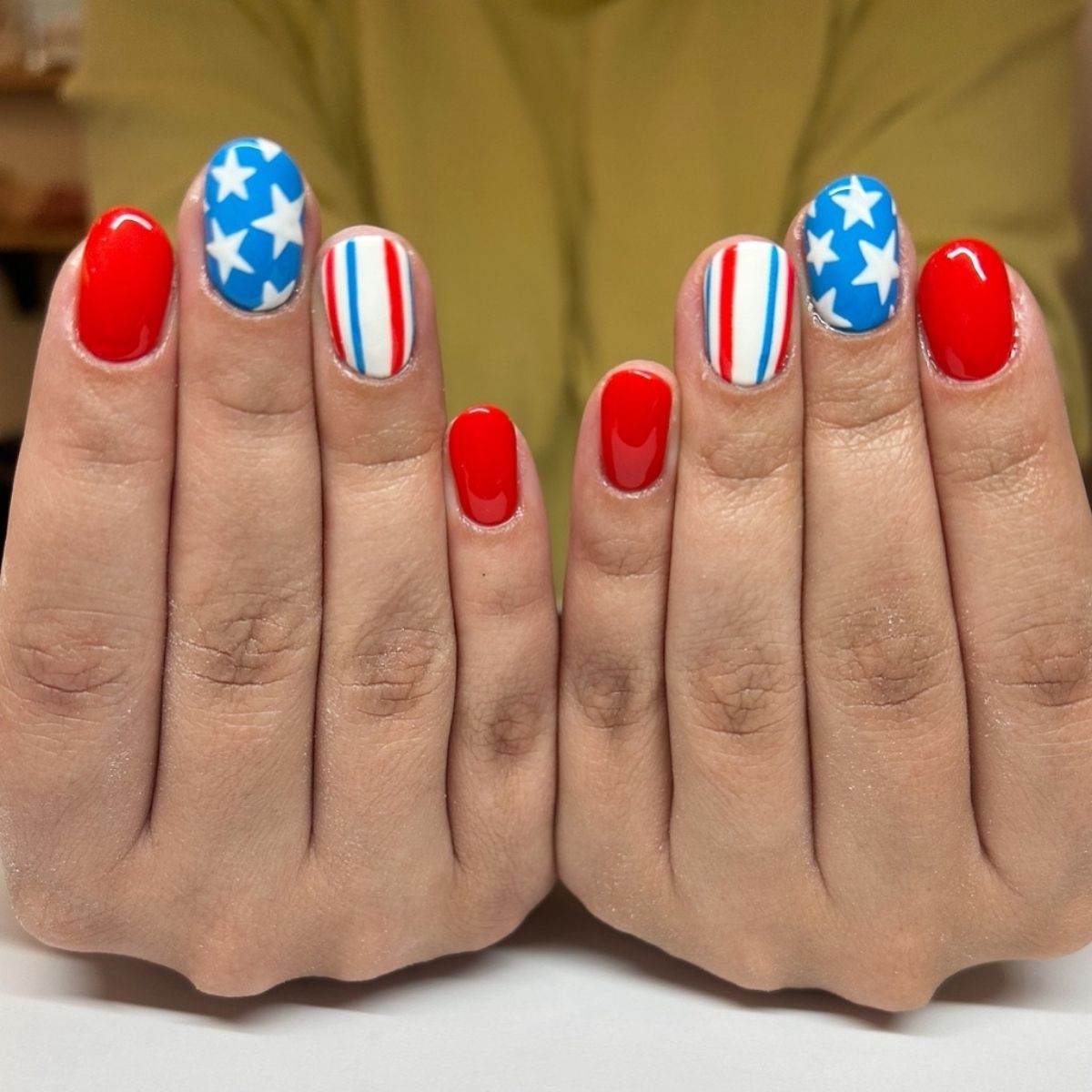 Classic 4th of July Nails